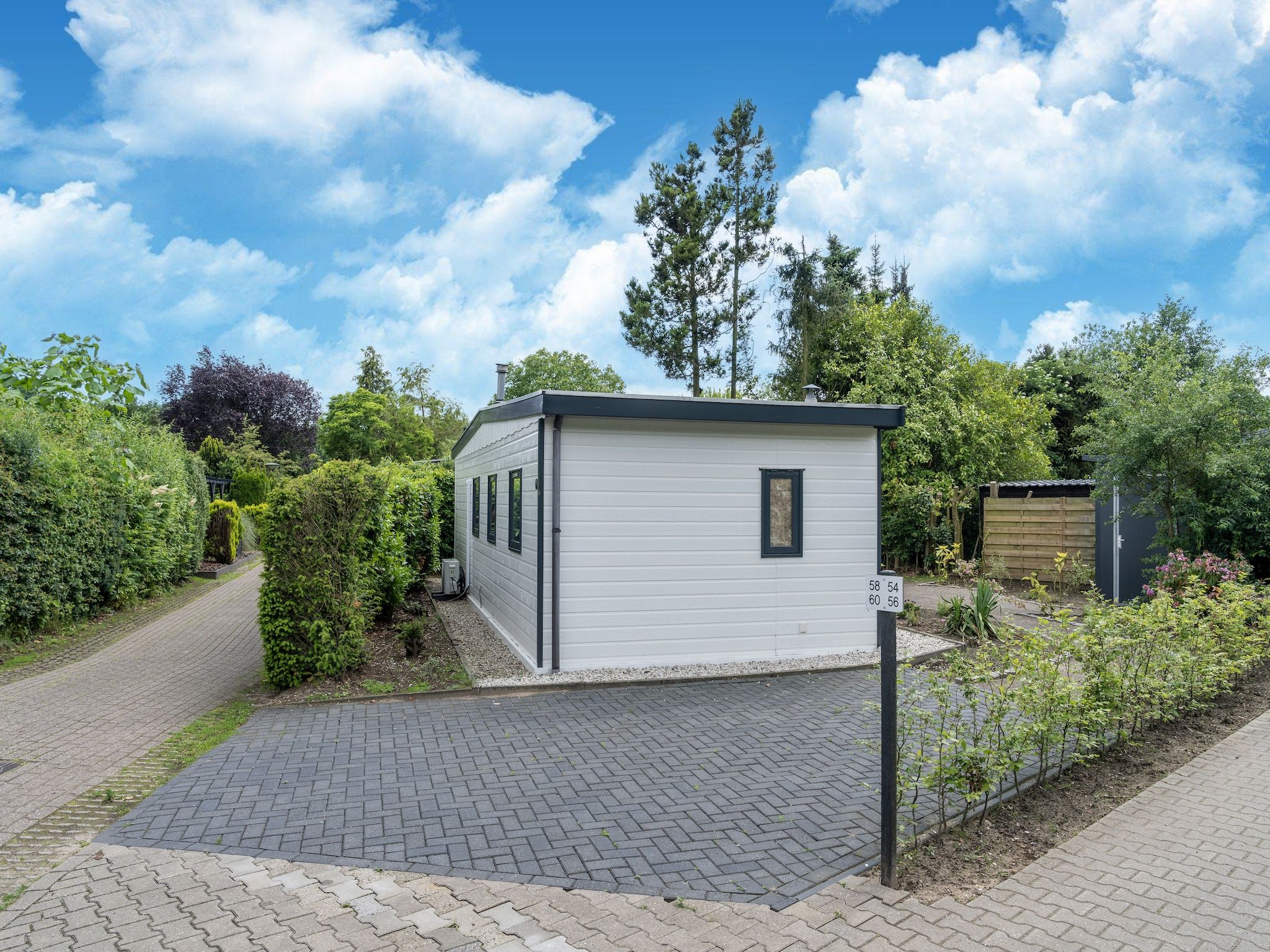 De buitenkant van Huisje 60 Stegeren in Stegeren