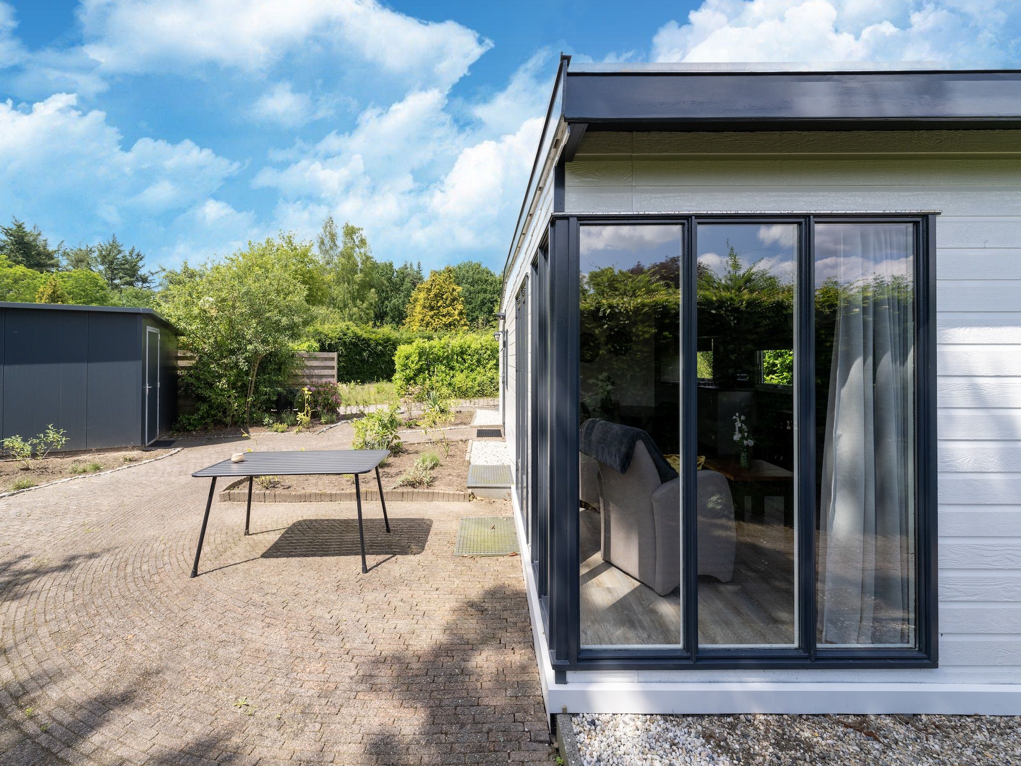 De buitenkant van Huisje 60 Stegeren in Stegeren