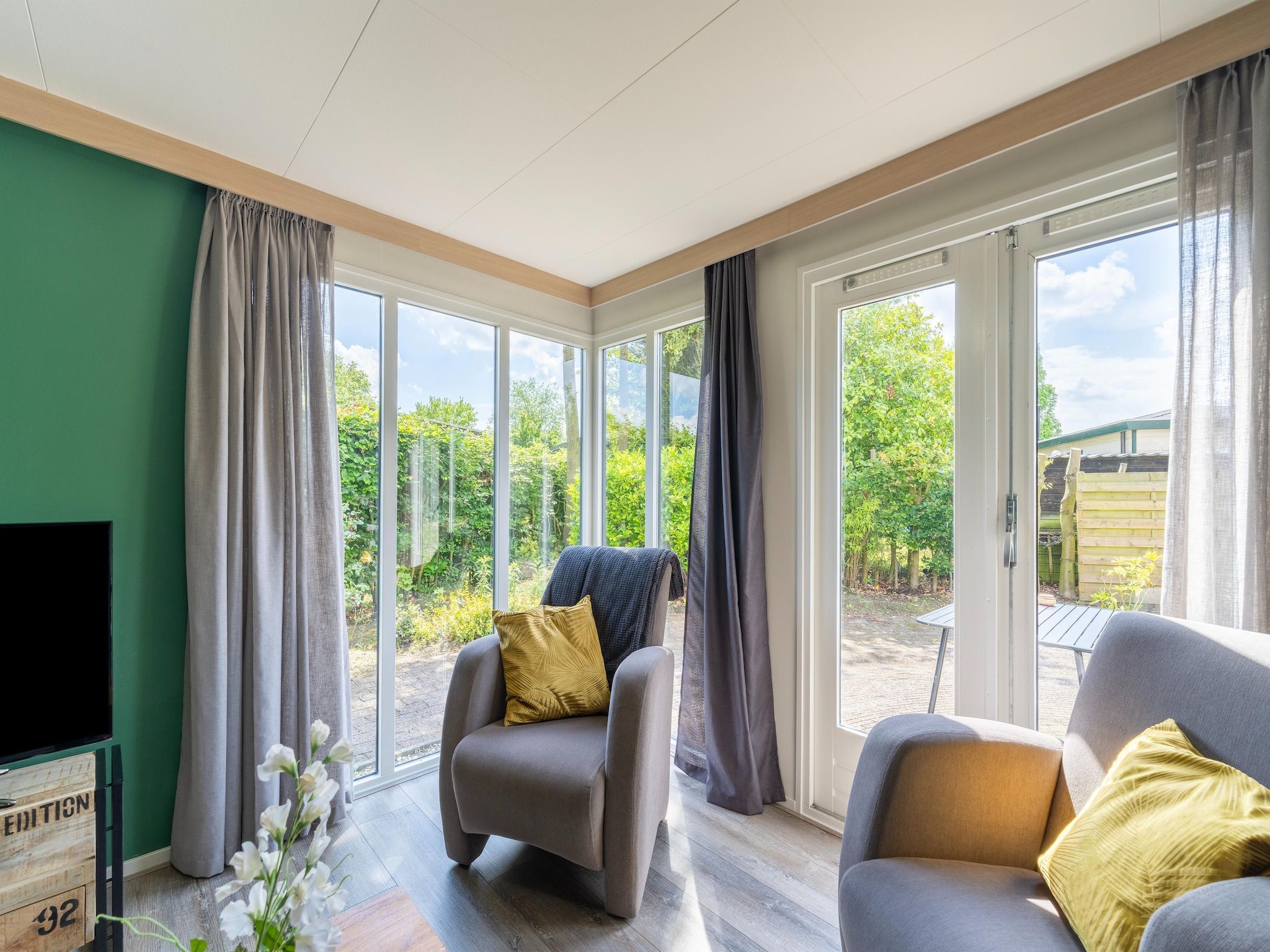 De woonkamer van Huisje 60 Stegeren in Stegeren