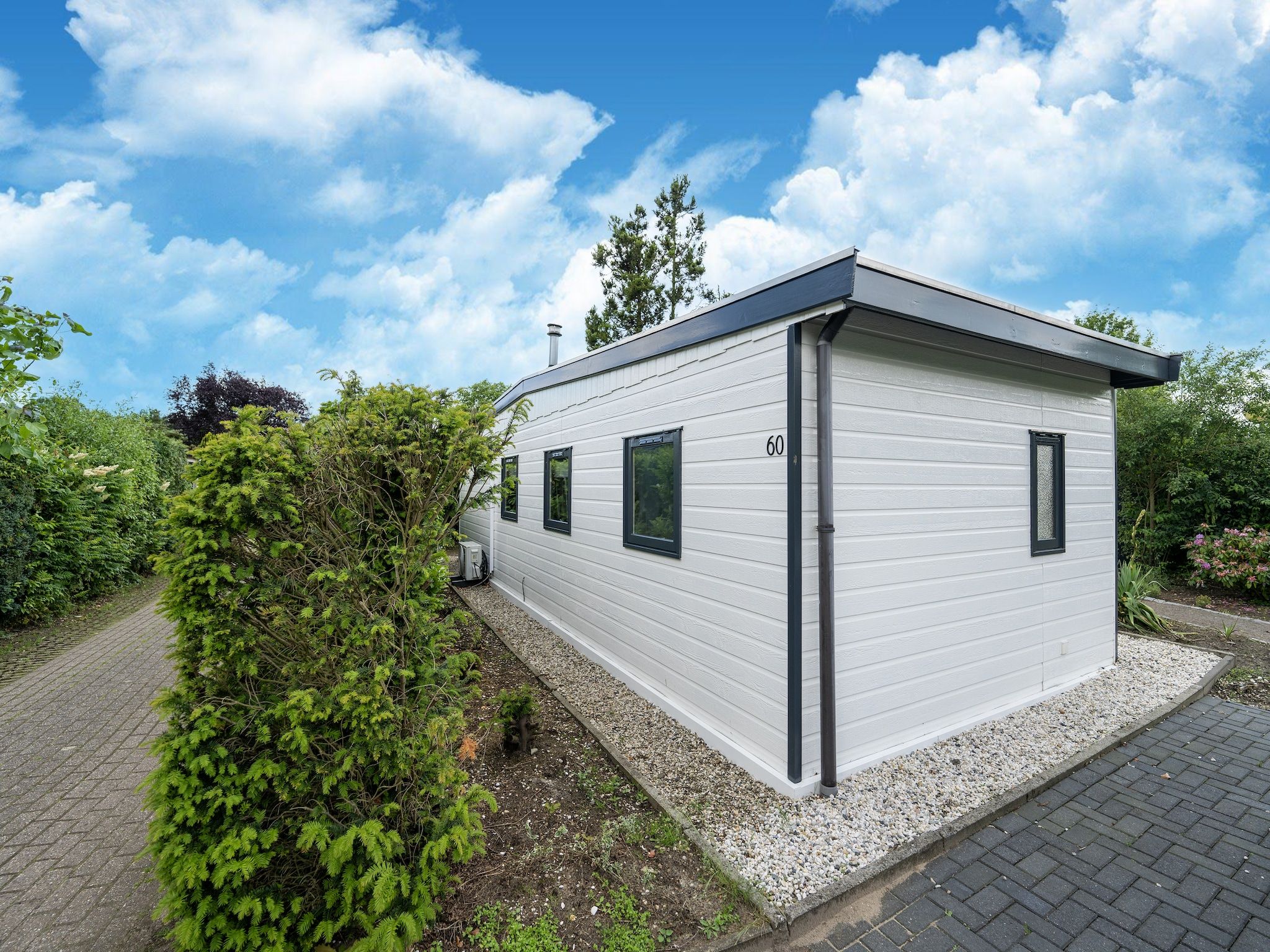 De buitenkant van Huisje 60 Stegeren in Stegeren