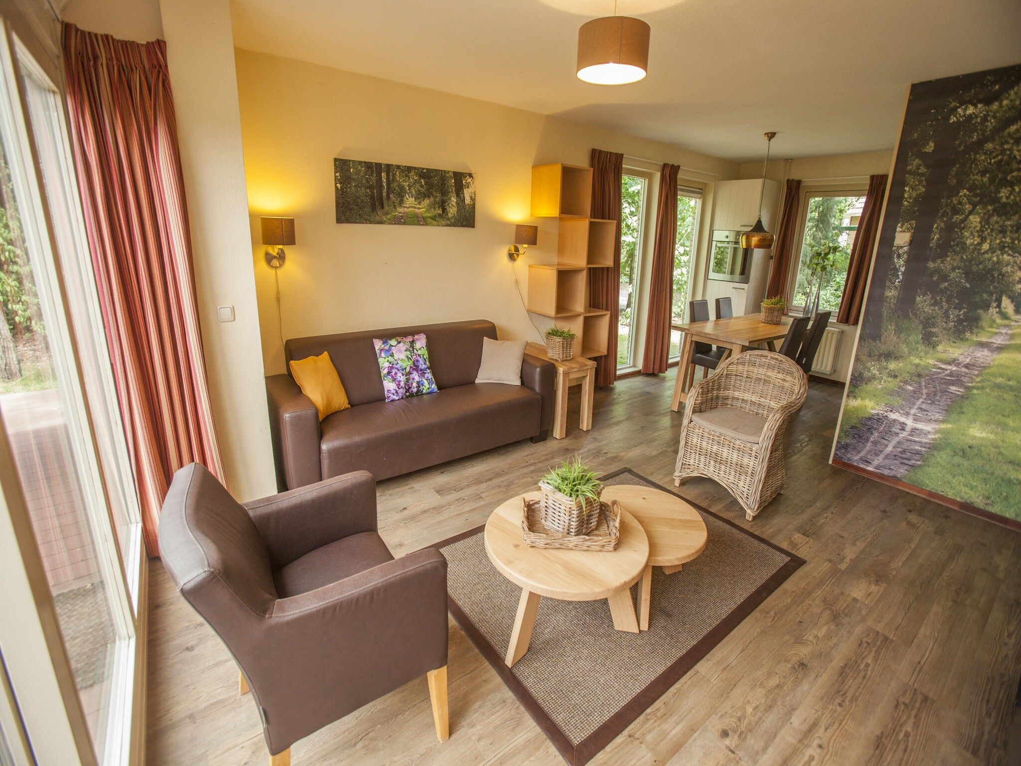 De woonkamer van Parc Duc de Brabant 4 in Diessen-Baarschot