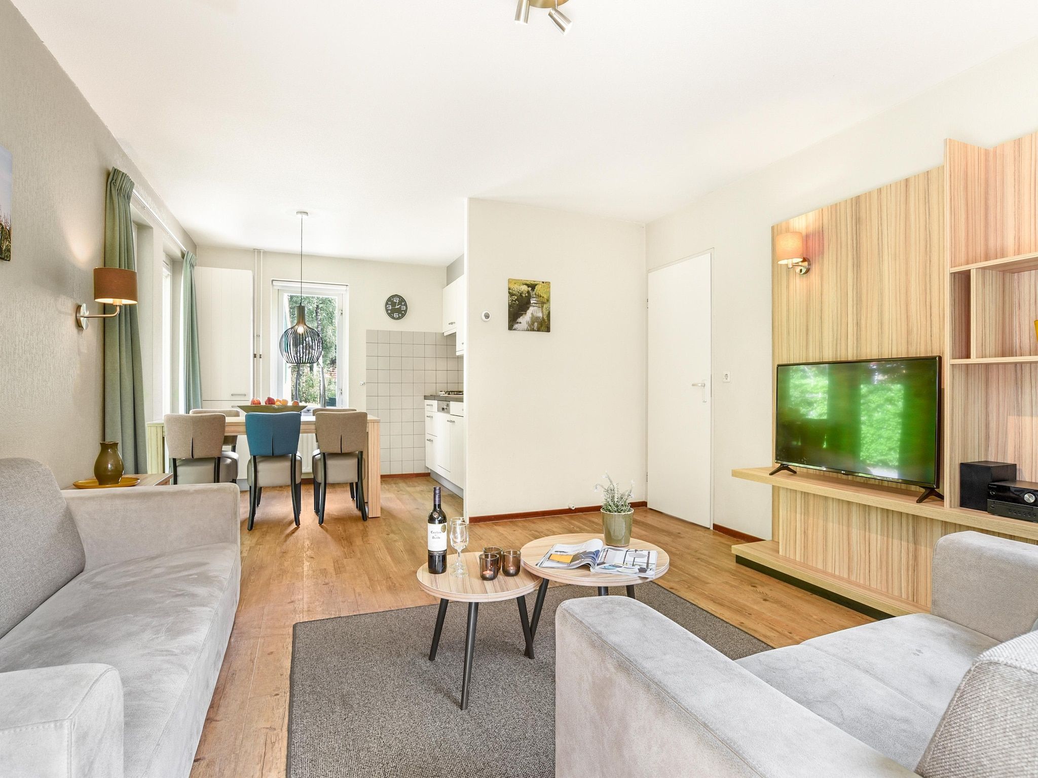 De woonkamer van Parc Duc de Brabant 9 in Diessen-Baarschot