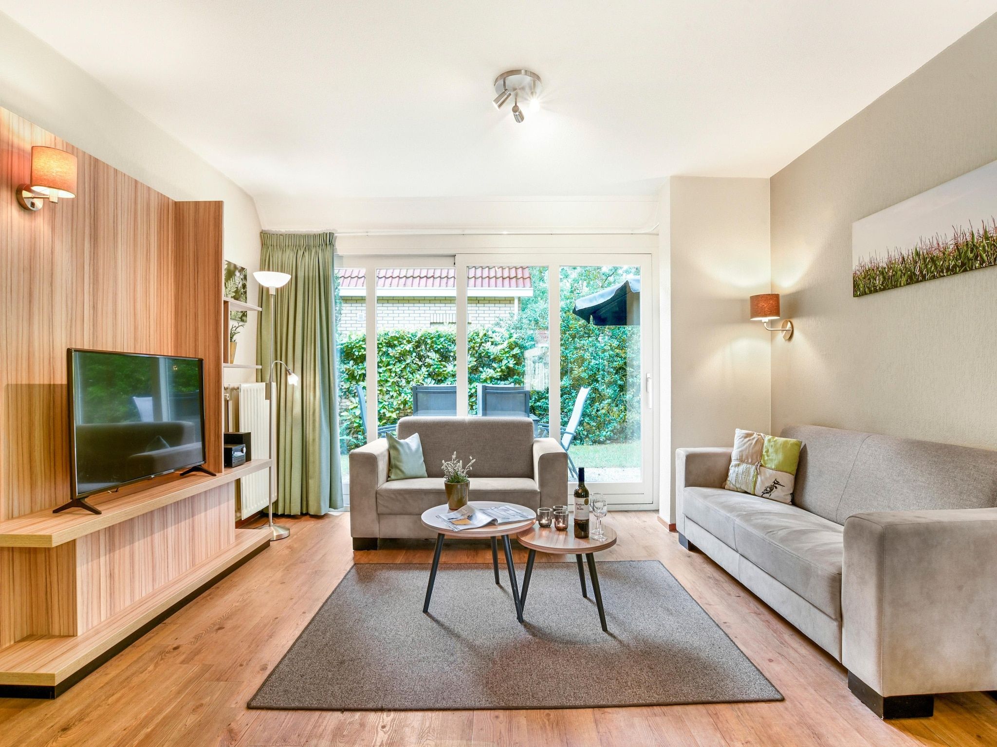 De woonkamer van Parc Duc de Brabant 9 in Diessen-Baarschot