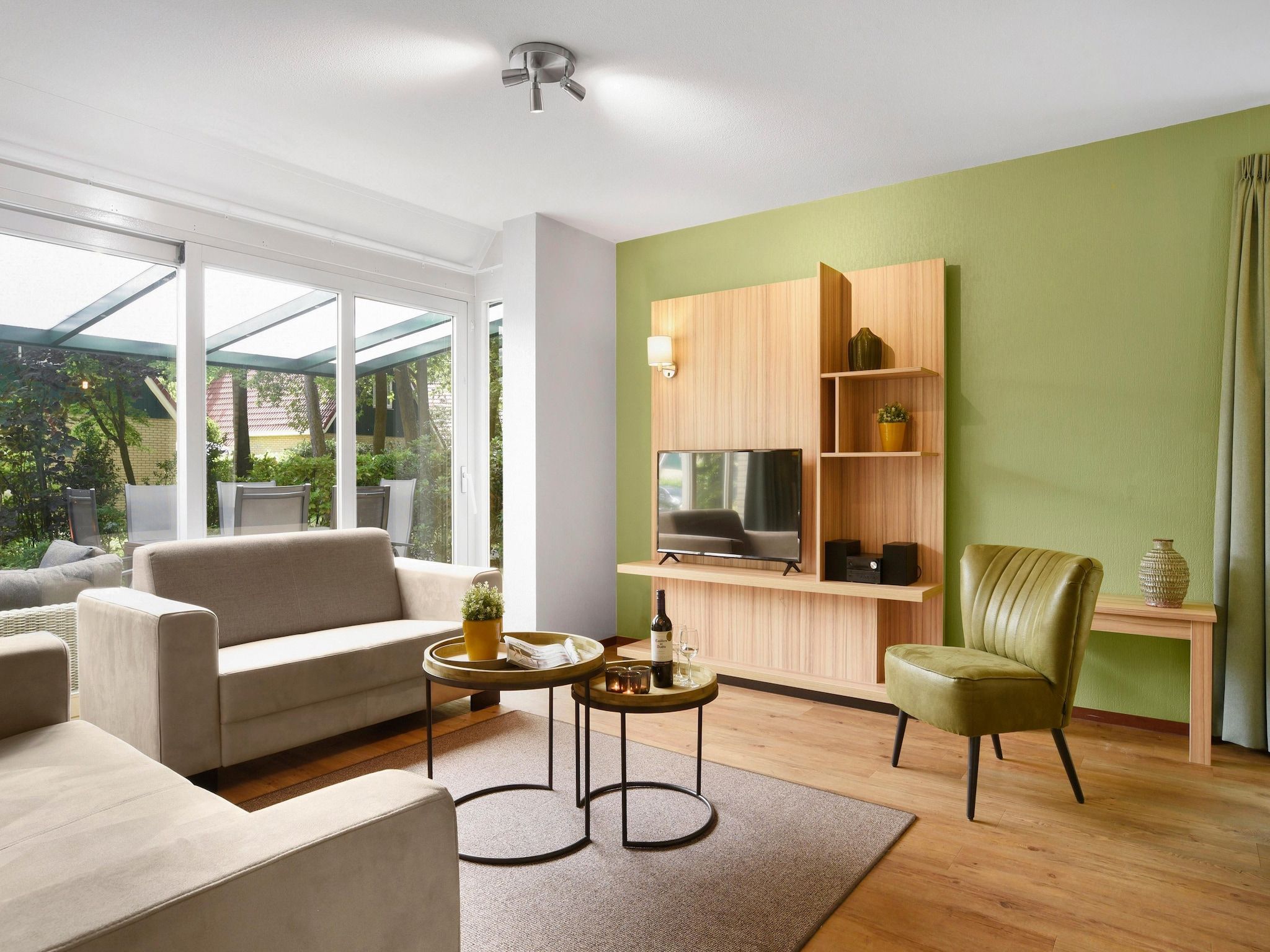 De woonkamer van Parc Duc de Brabant 10 in Diessen-Baarschot