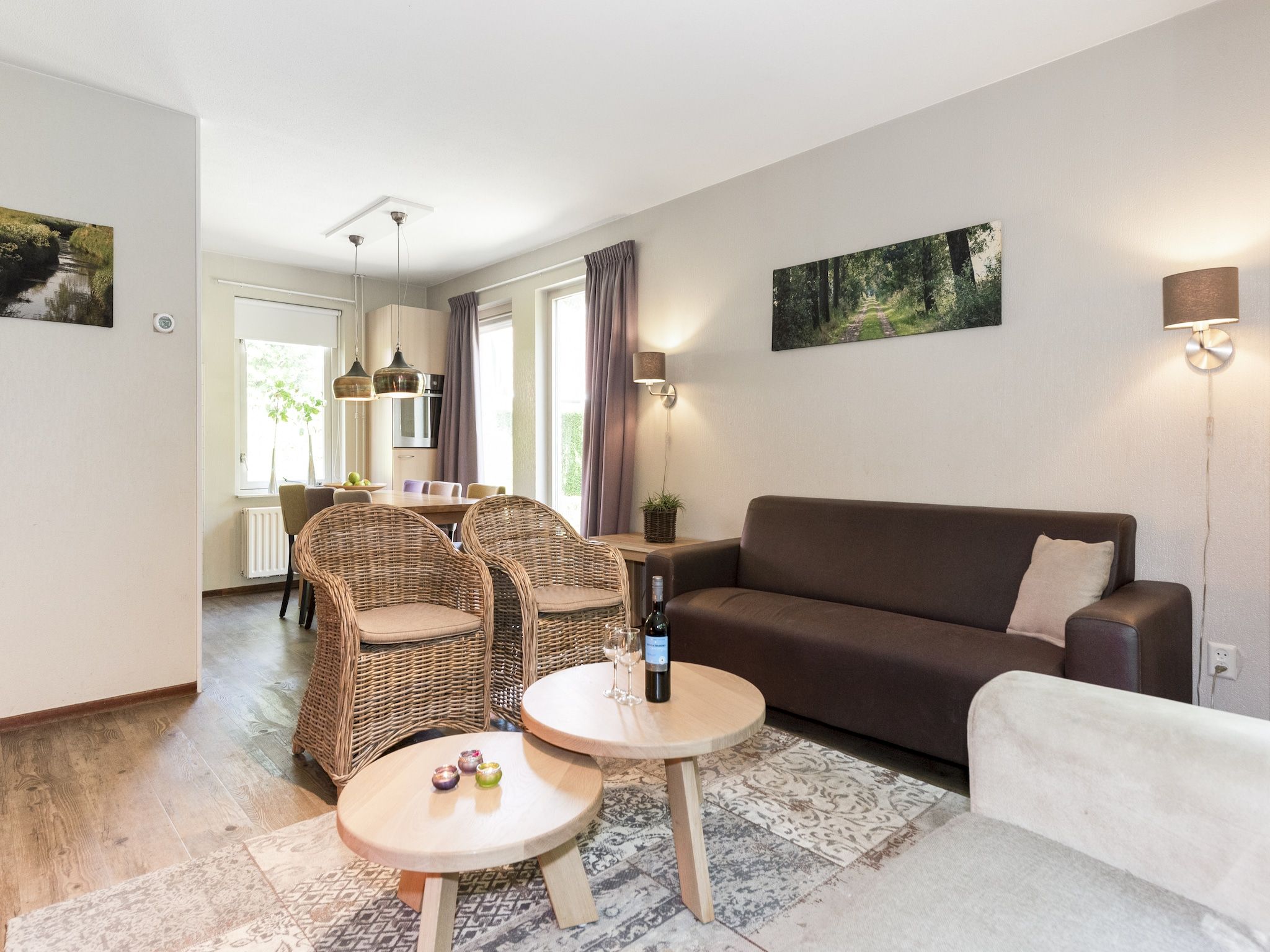 De woonkamer van Parc Duc de Brabant 11 in Diessen-Baarschot