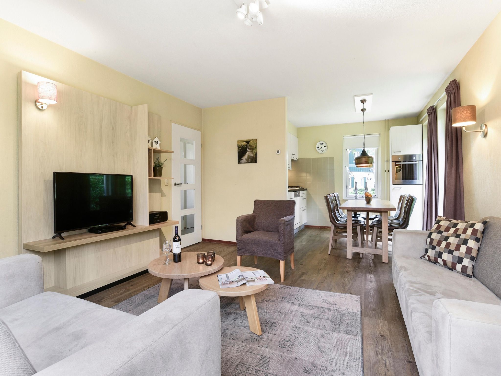 De woonkamer van Parc Duc de Brabant 12 in Diessen-Baarschot