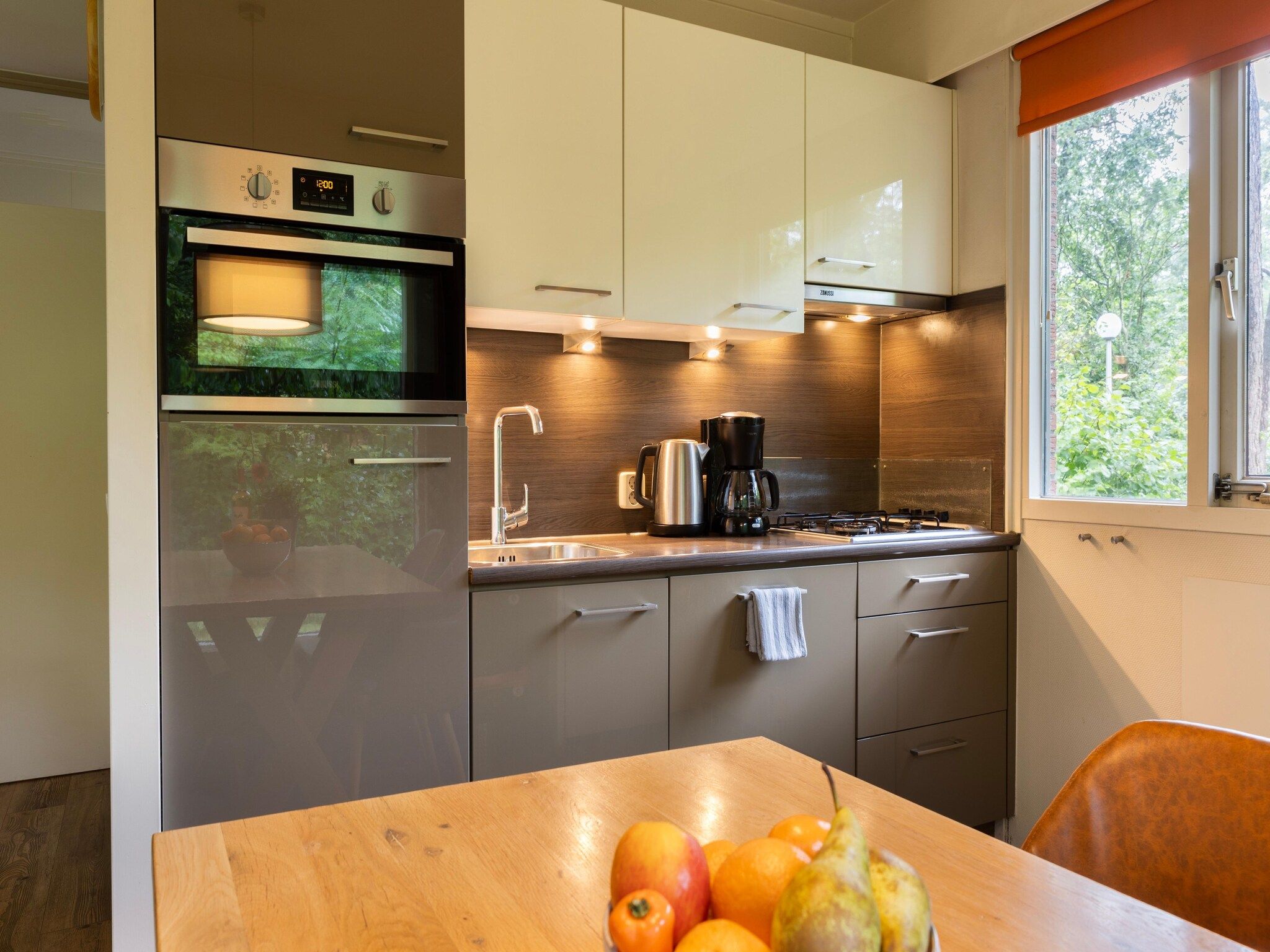 De keuken van Parc Heihaas 2 in Putten