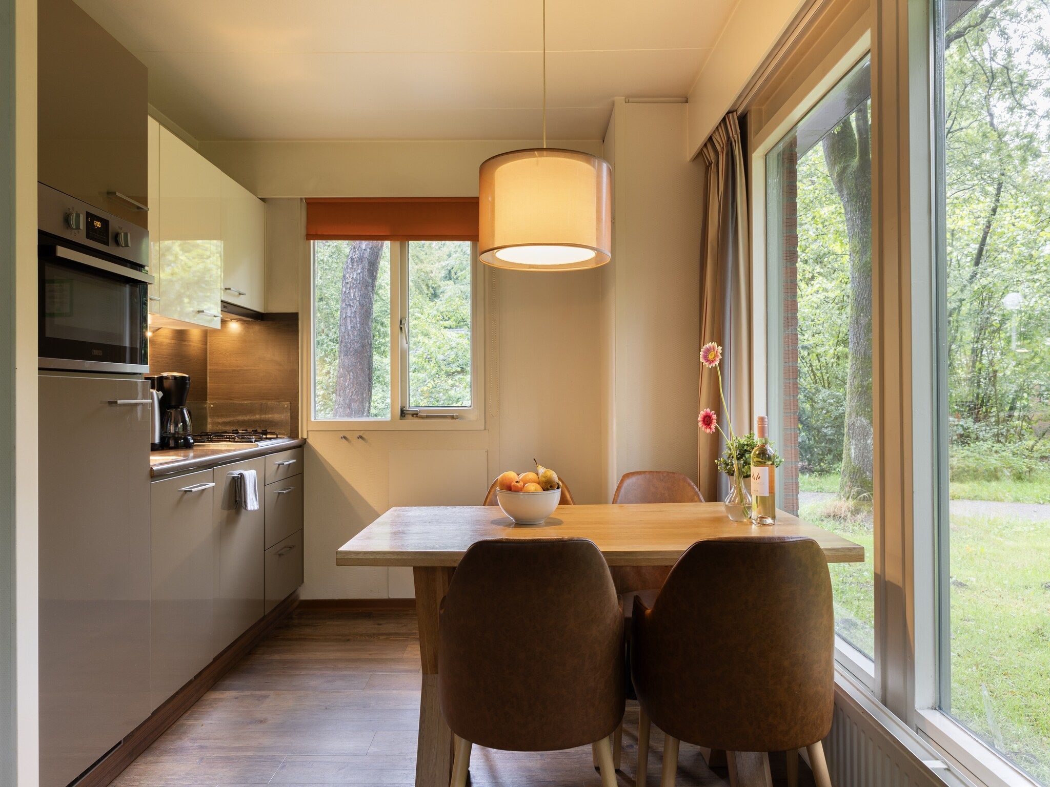 De keuken van Parc Heihaas 2 in Putten