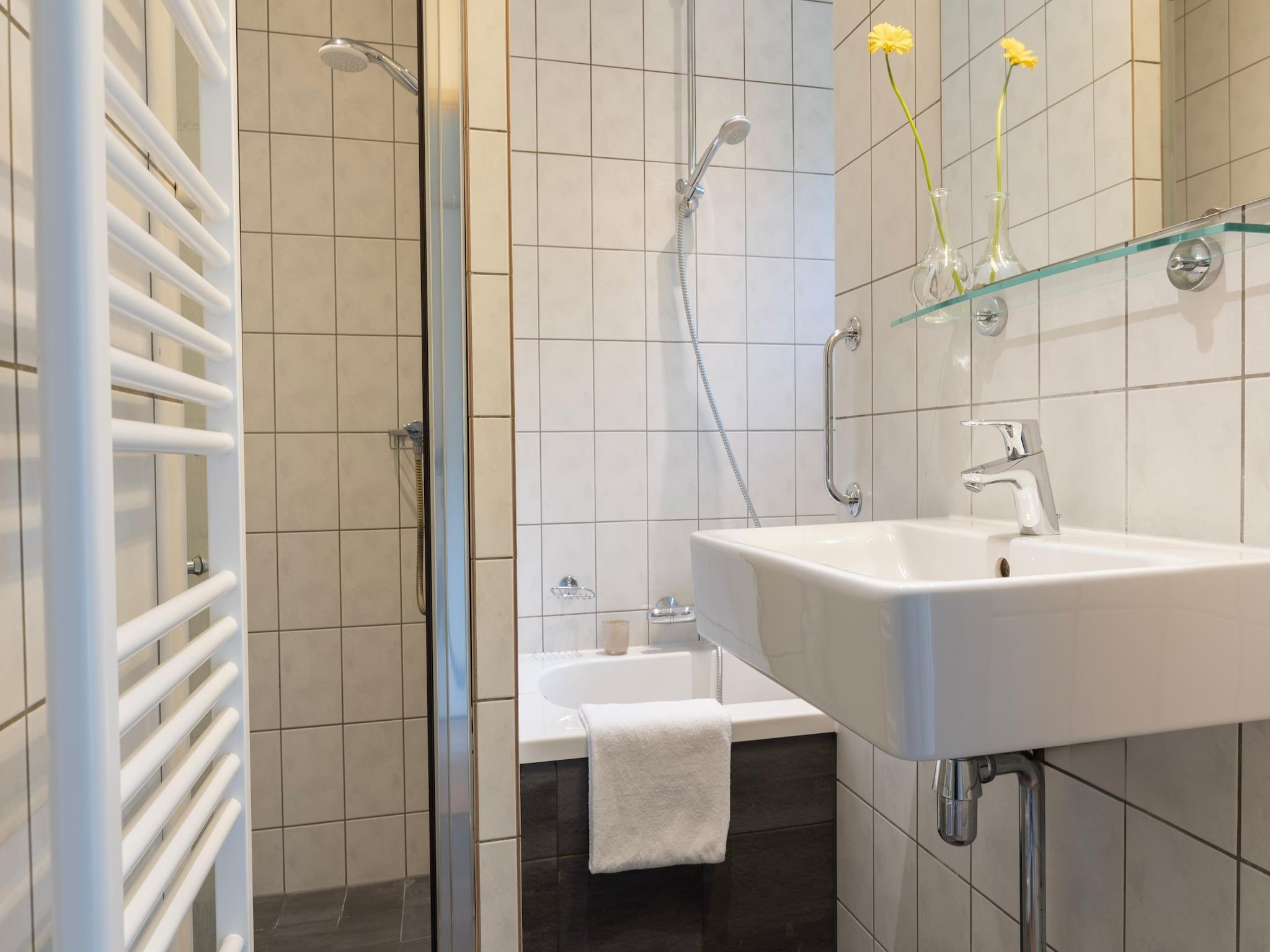 De badkamer van Parc Heihaas 3 in Putten