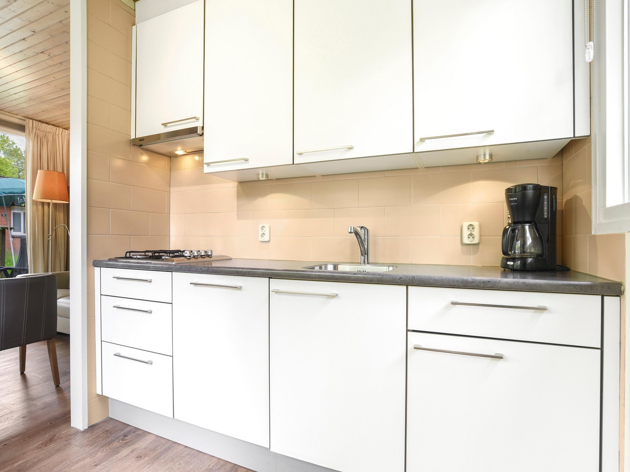 De keuken van Parc Heihaas 3 in Putten