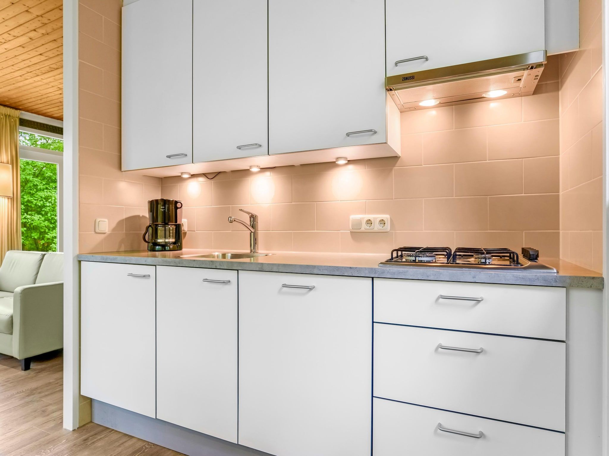 De keuken van Parc Heihaas 4 in Putten