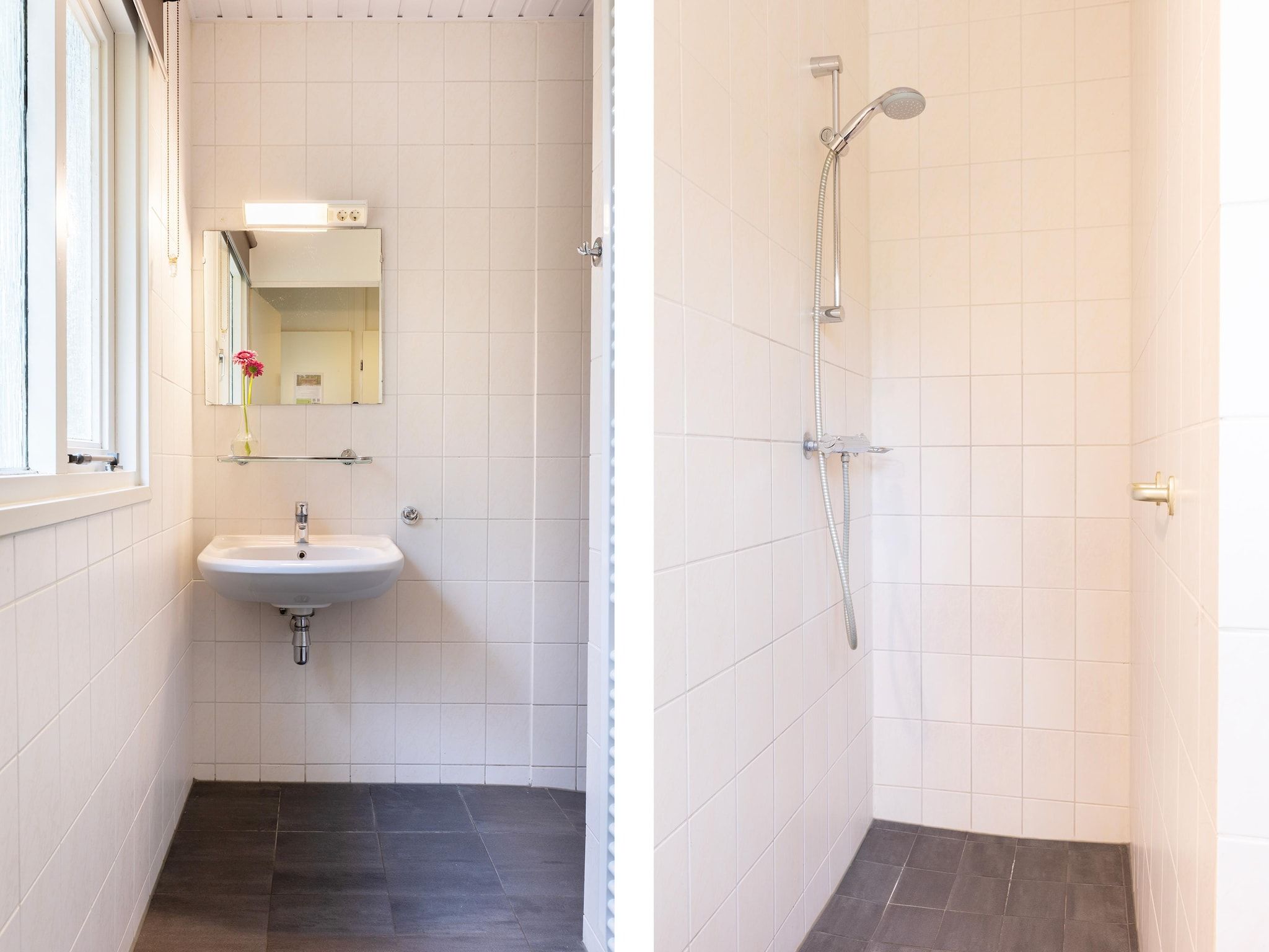 De badkamer van Parc Heihaas 9 in Putten