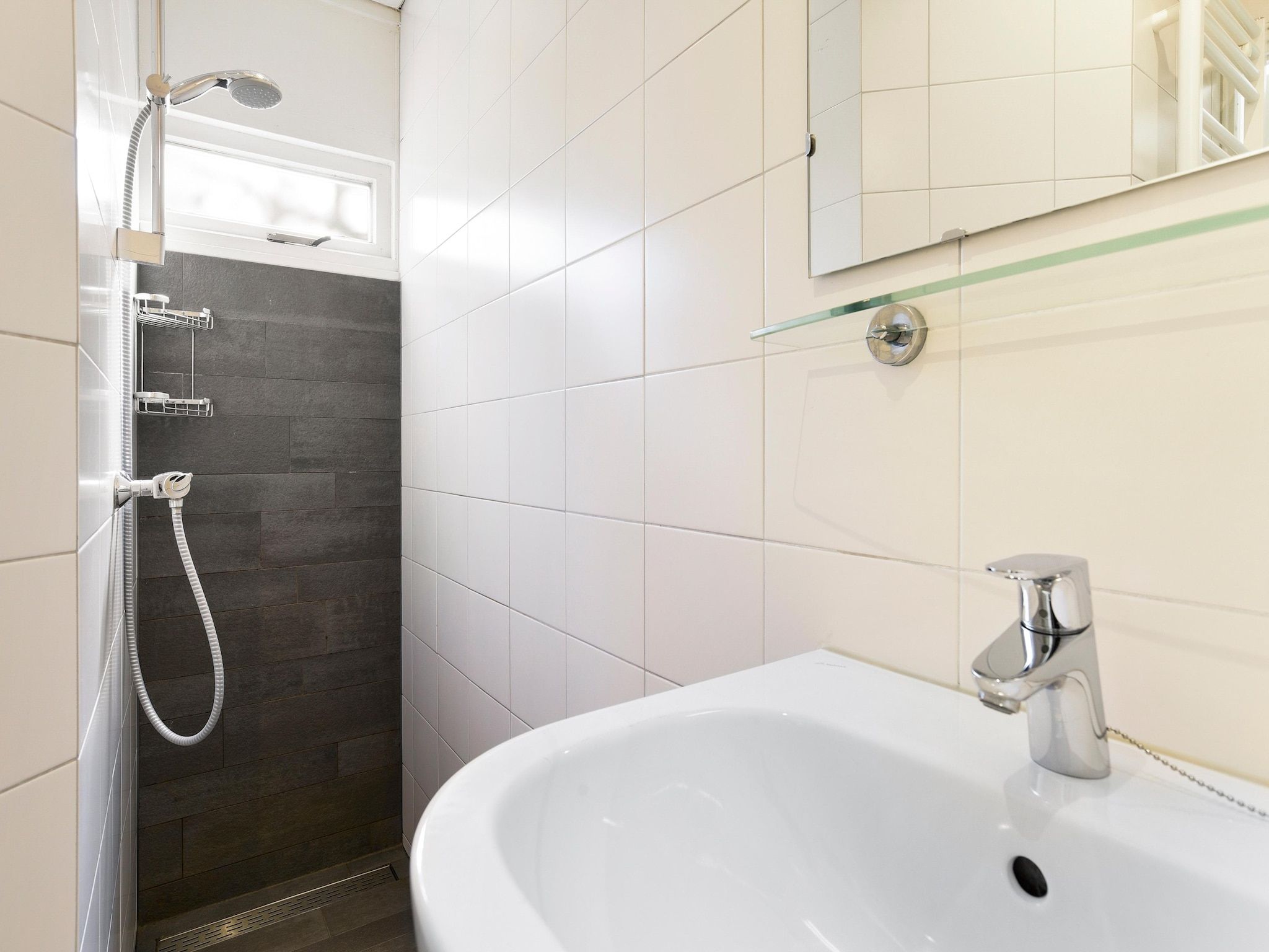 De badkamer van Parc Heihaas 12 in Putten