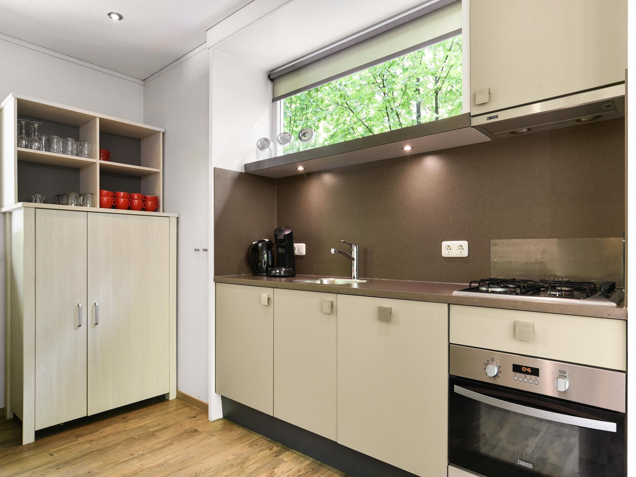 De keuken van Parc Heihaas 15 in Putten