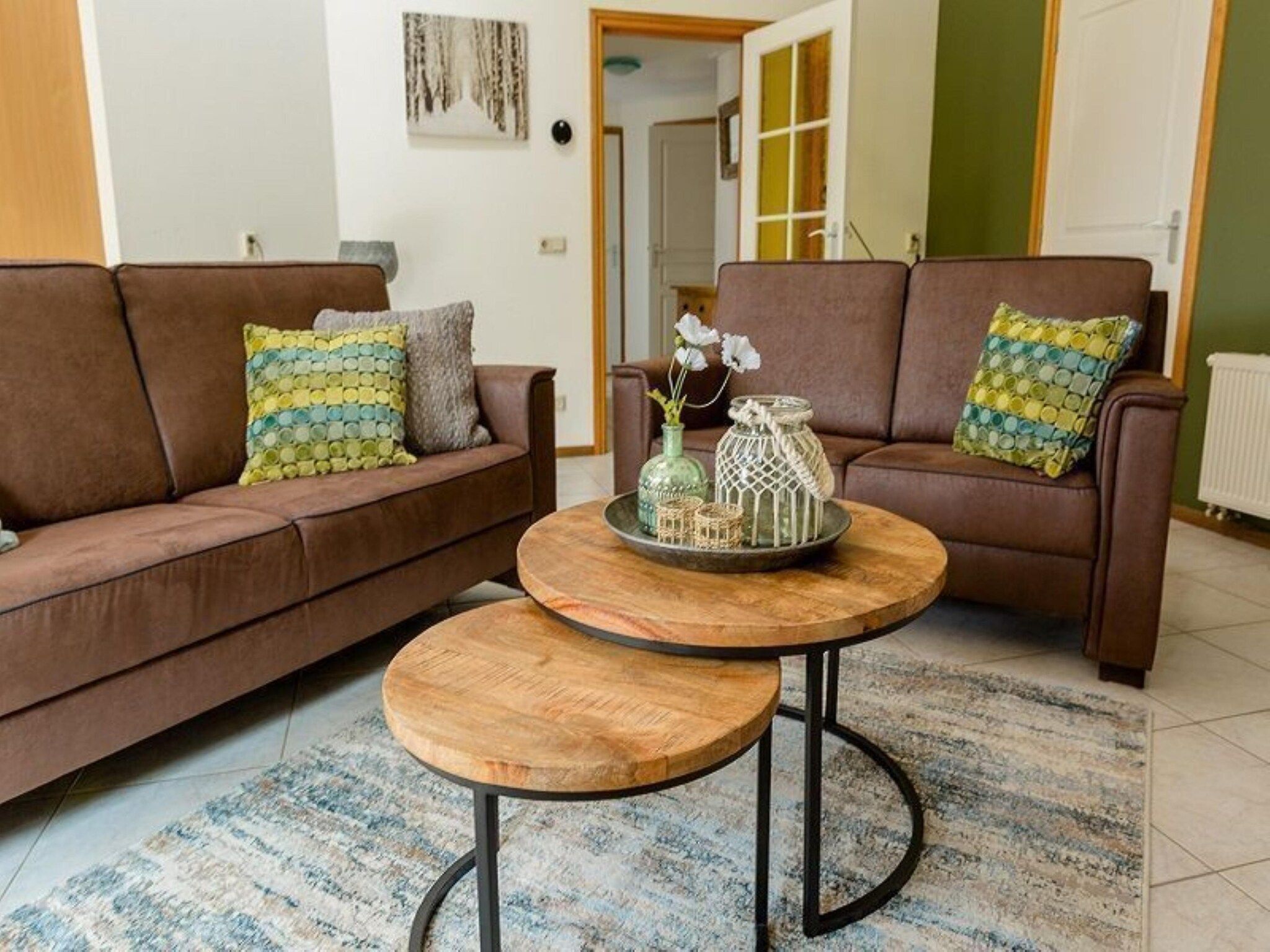 De woonkamer van Golfvilla 38 comfort in Hollum