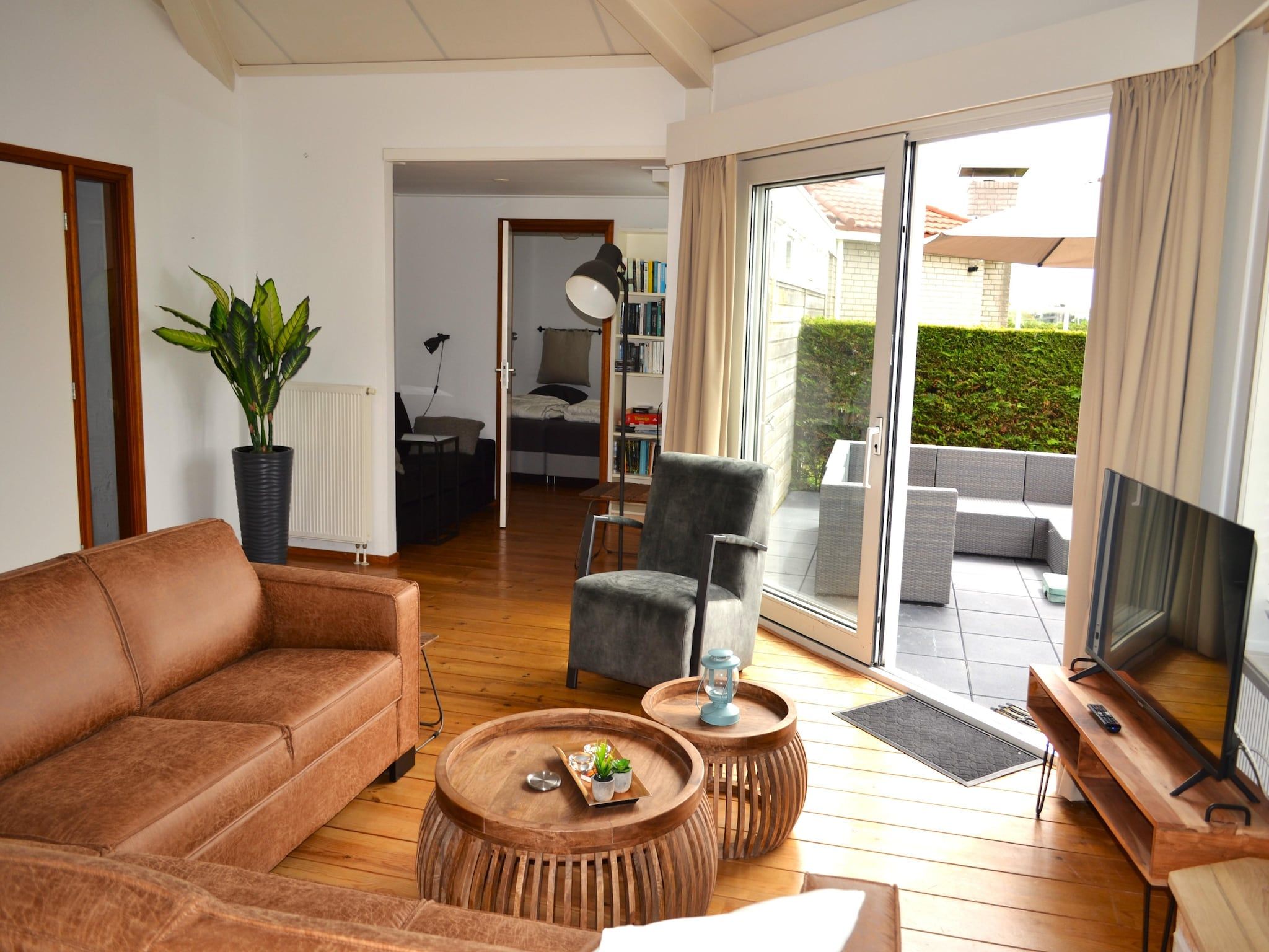 De woonkamer van Golfvilla 38 comfort in Hollum