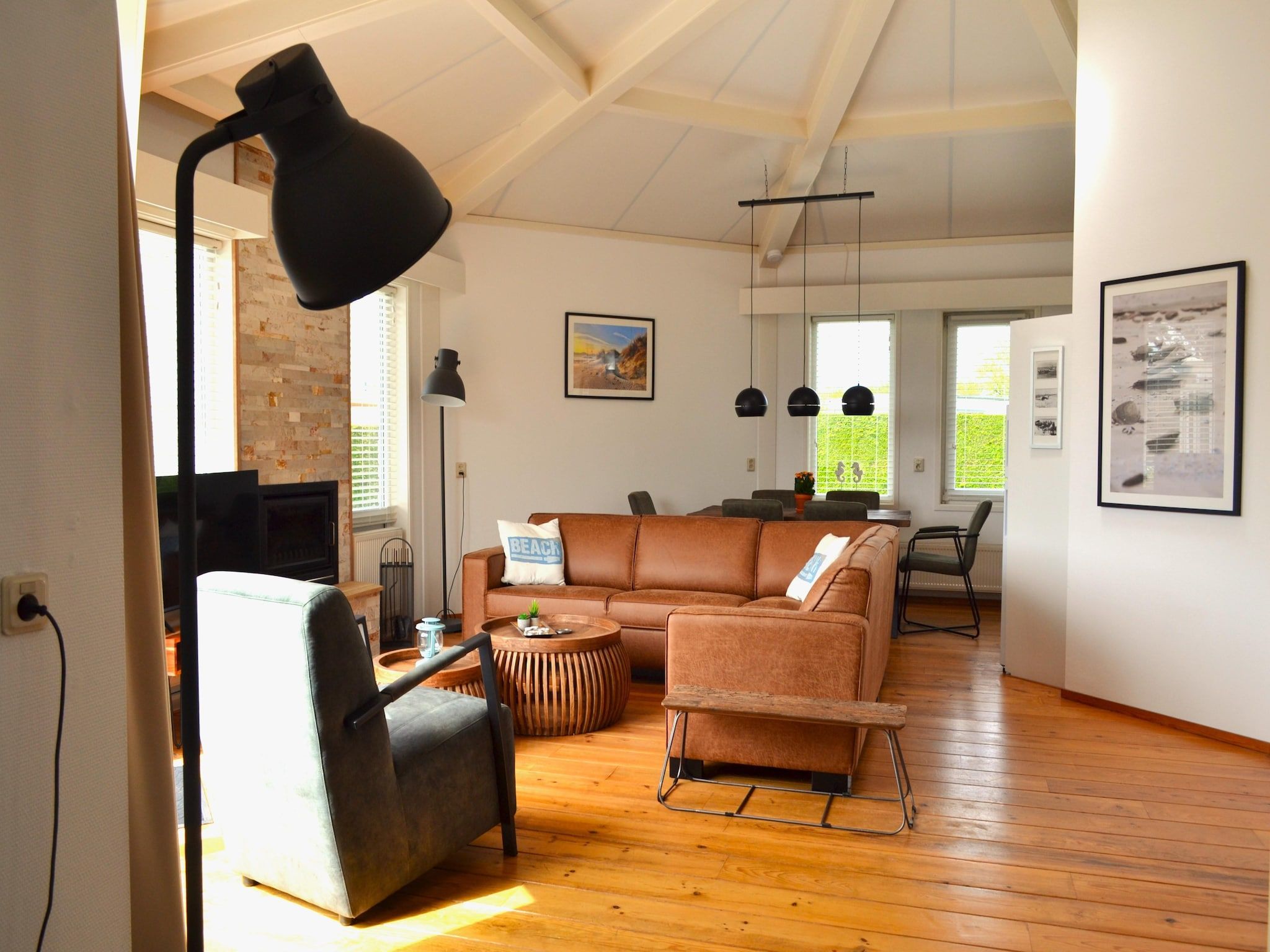 De woonkamer van Golfvilla 38 comfort in Hollum