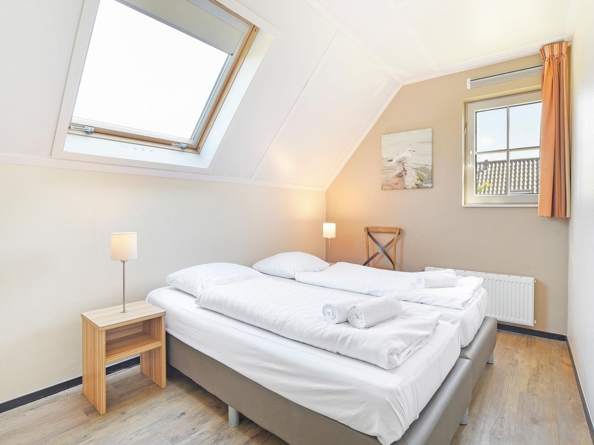 Een slaapkamer van Strand Resort Nieuwvliet-Bad 1 in Nieuwvliet