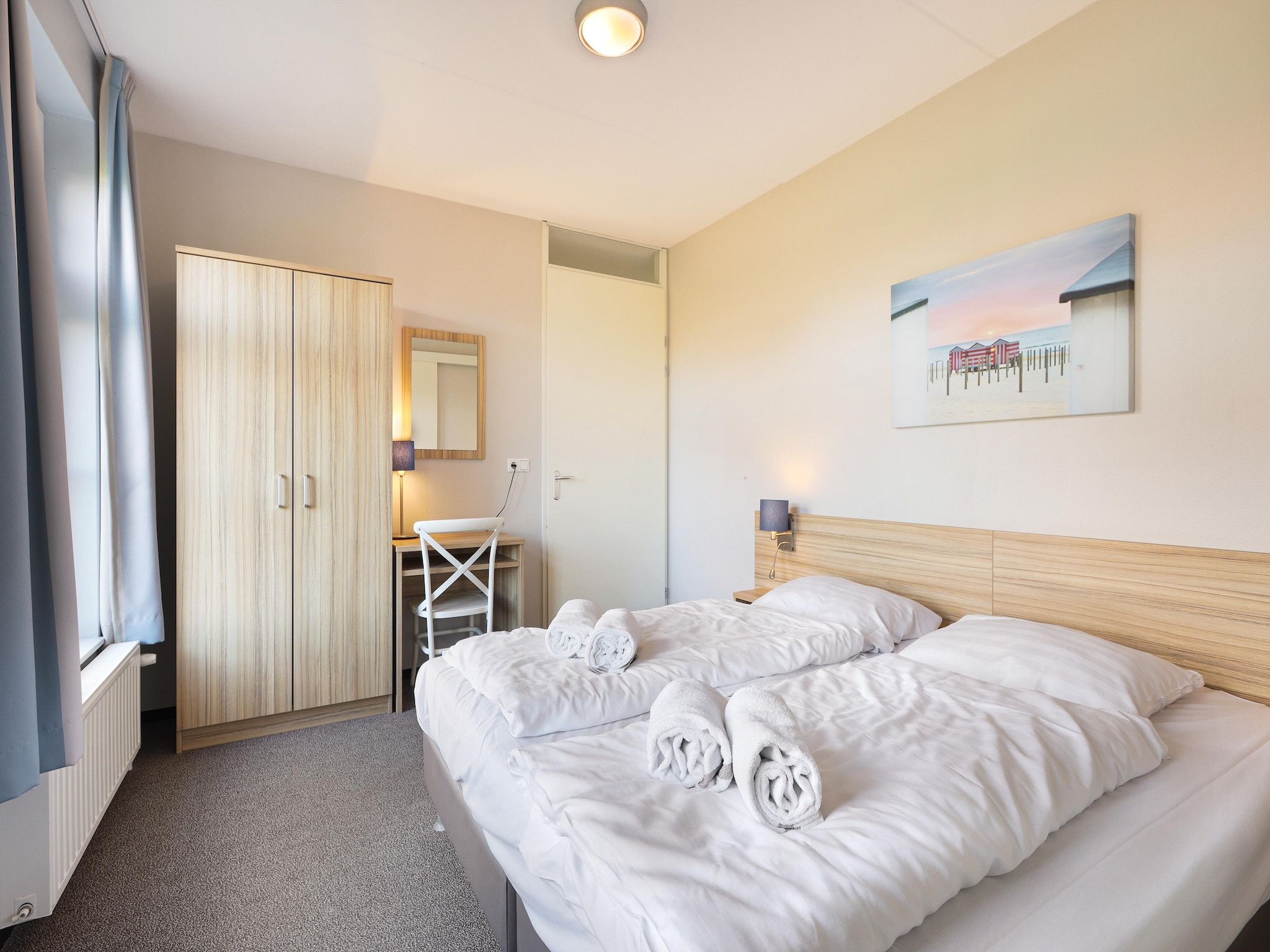 Een slaapkamer van Strand Resort Nieuwvliet-Bad 1 in Nieuwvliet