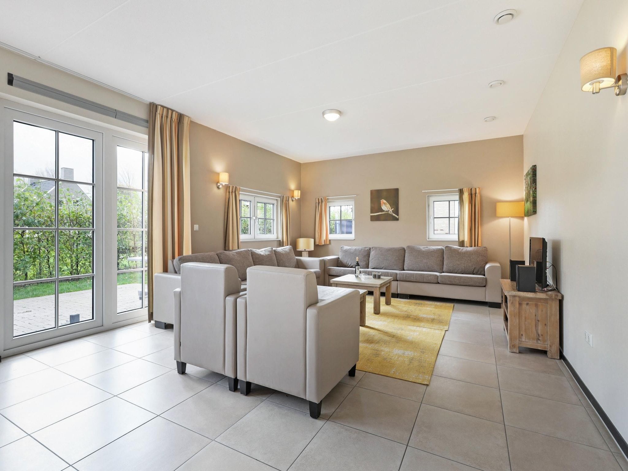 De woonkamer van Strand Resort Nieuwvliet-Bad 3 in Nieuwvliet