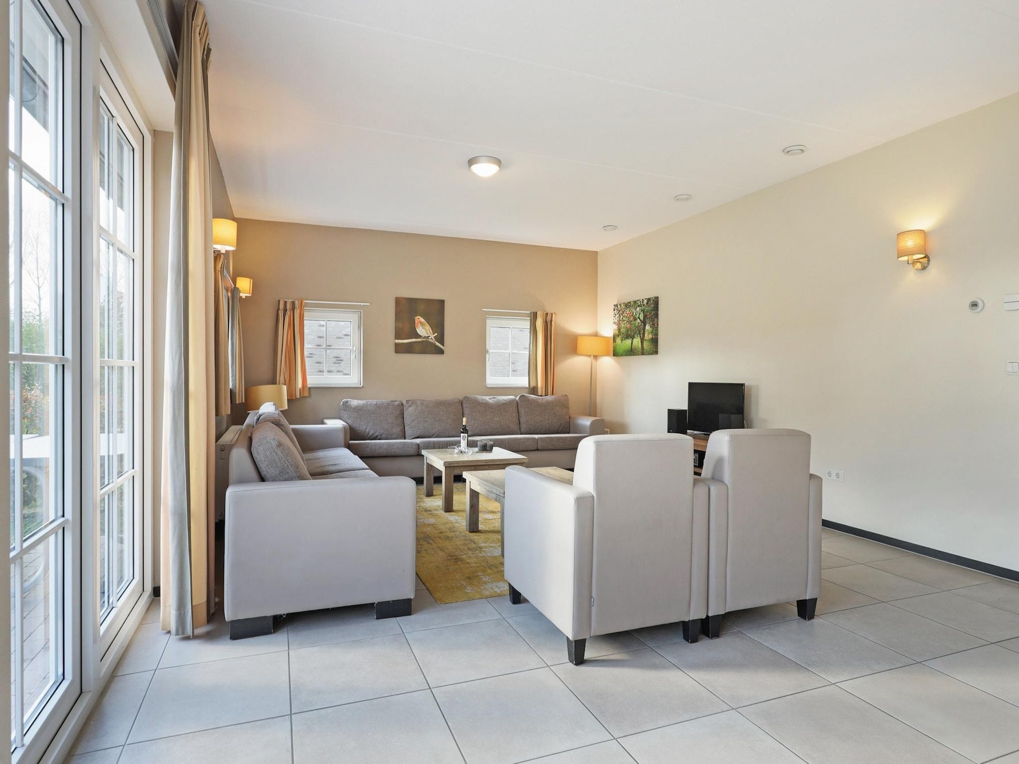 De woonkamer van Strand Resort Nieuwvliet-Bad 3 in Nieuwvliet