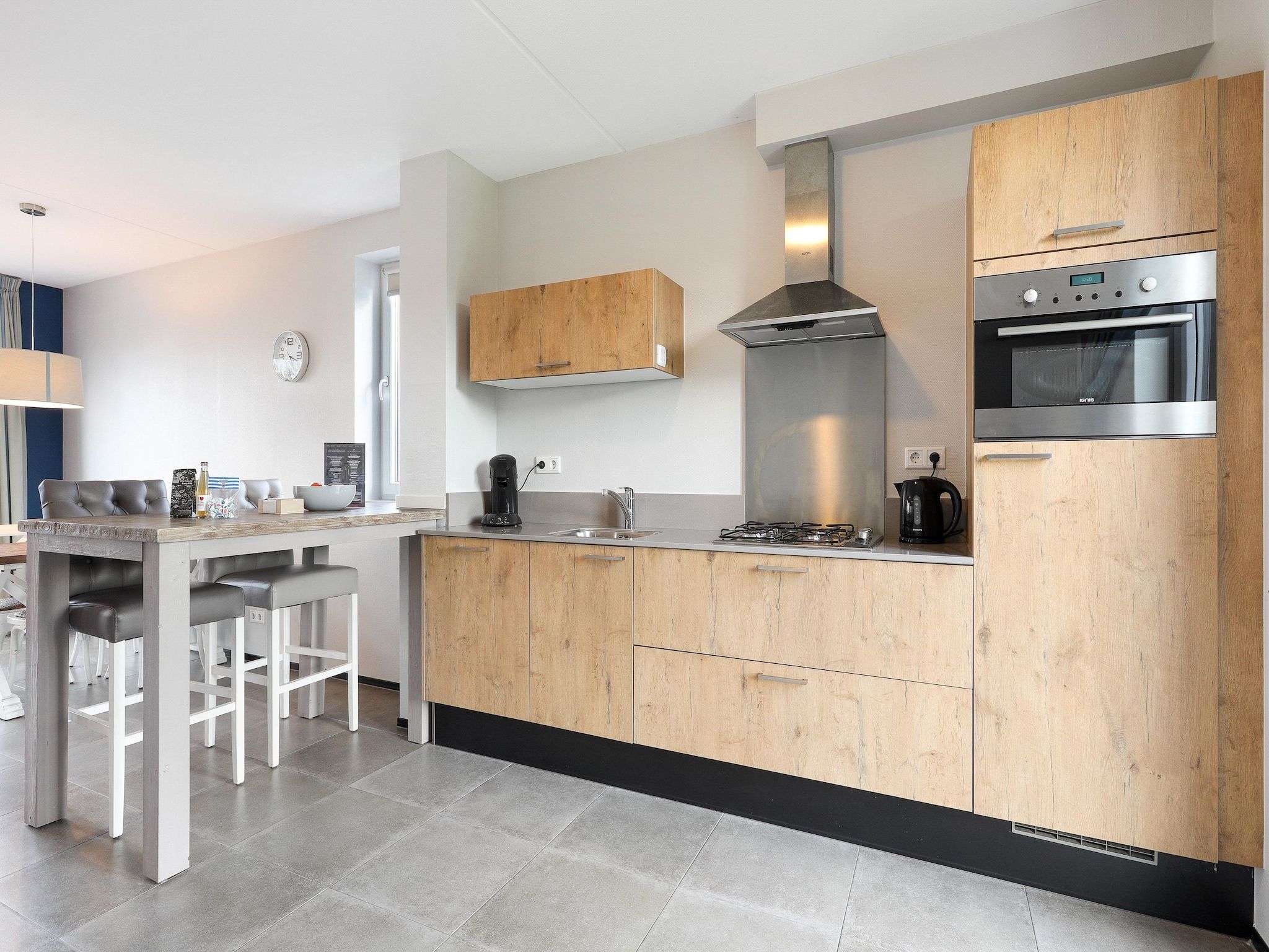 De keuken van Strand Resort Nieuwvliet-Bad 5 in Nieuwvliet