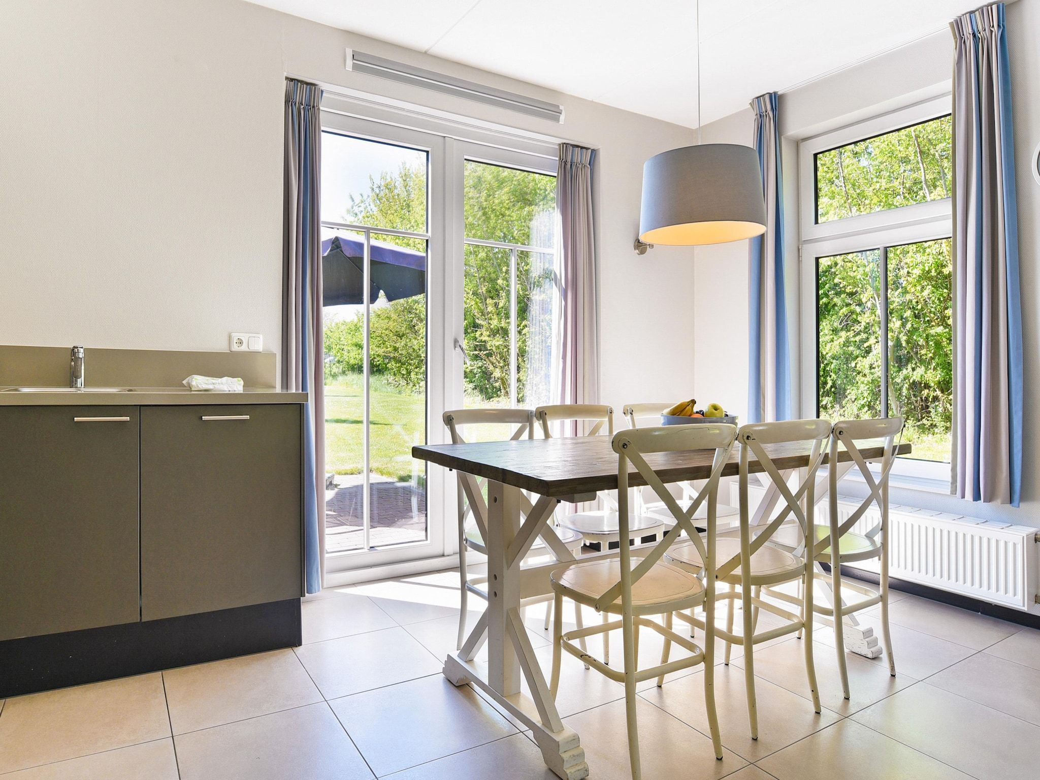 De woonkamer van Strand Resort Nieuwvliet-Bad 6 in Nieuwvliet