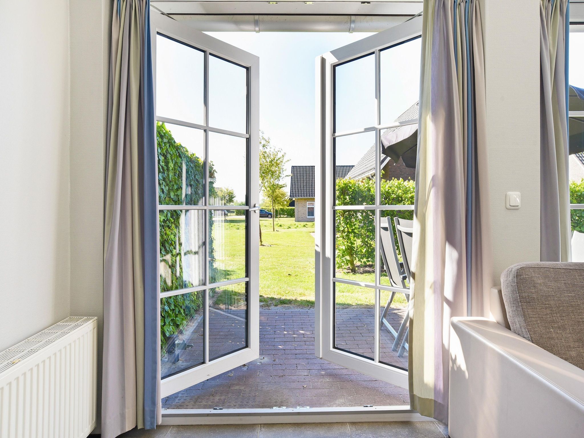 De woonkamer van Strand Resort Nieuwvliet-Bad 6 in Nieuwvliet