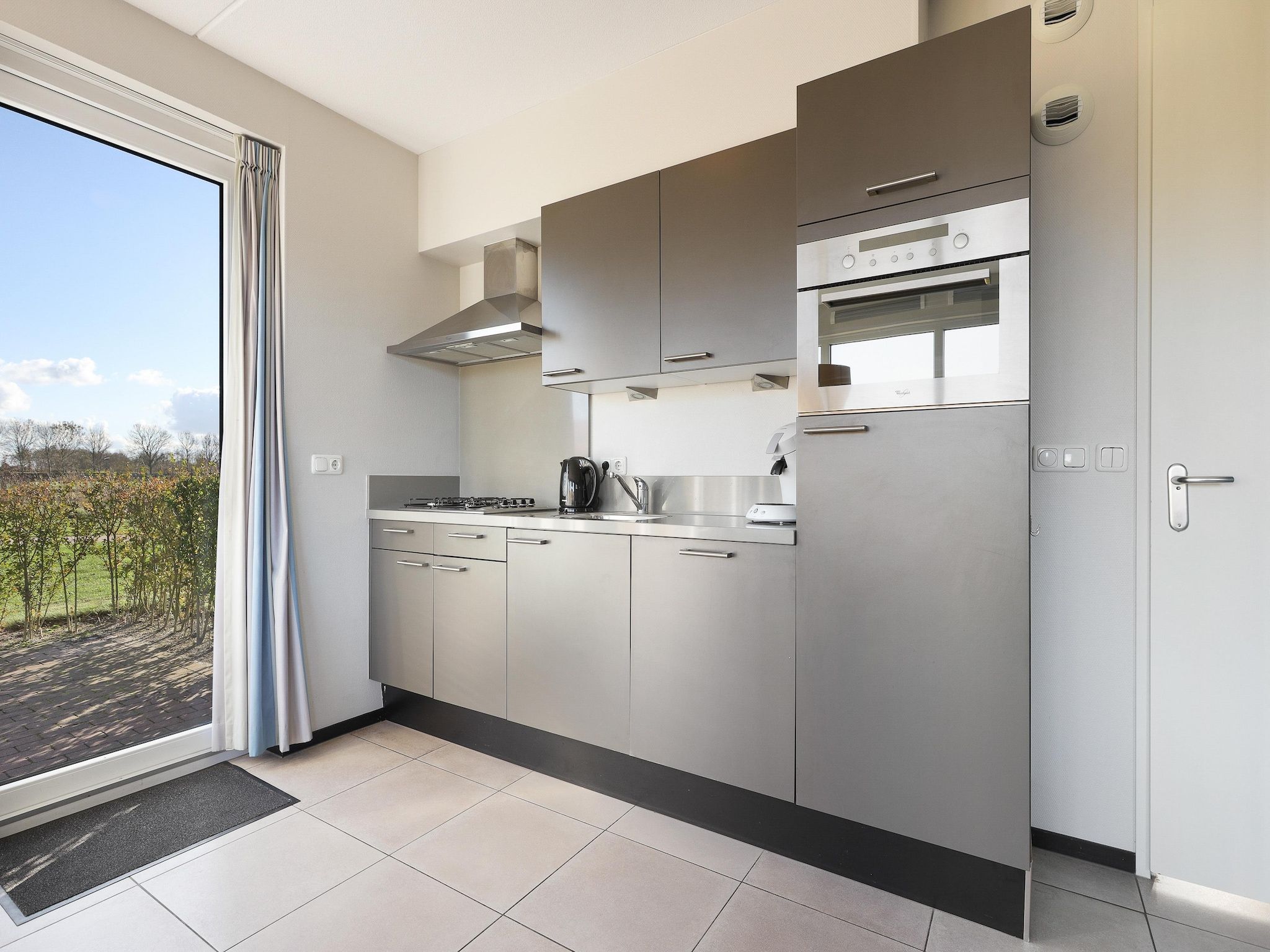 De keuken van Strand Resort Nieuwvliet-Bad 8 in Nieuwvliet