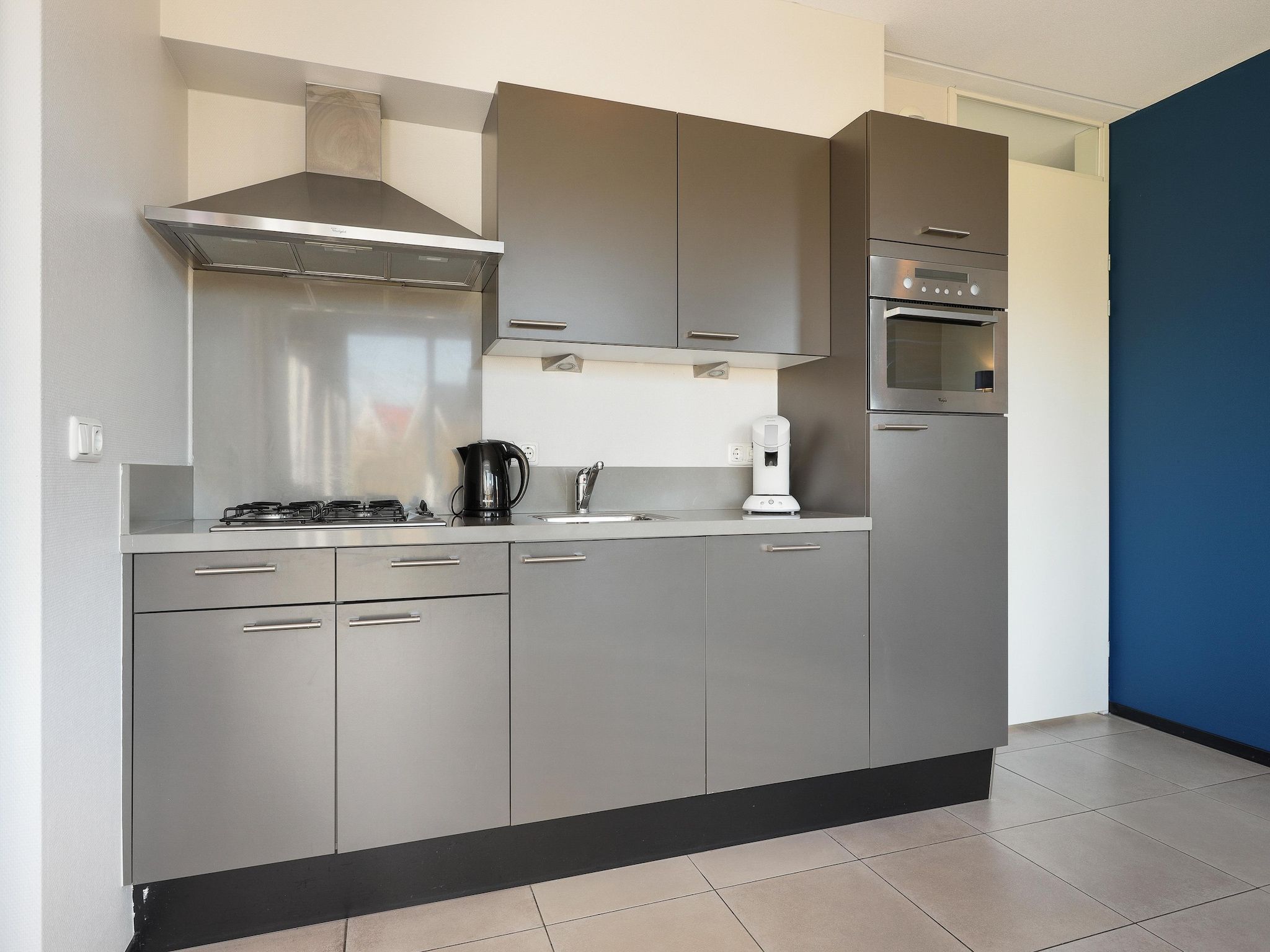 De keuken van Strand Resort Nieuwvliet-Bad 8 in Nieuwvliet