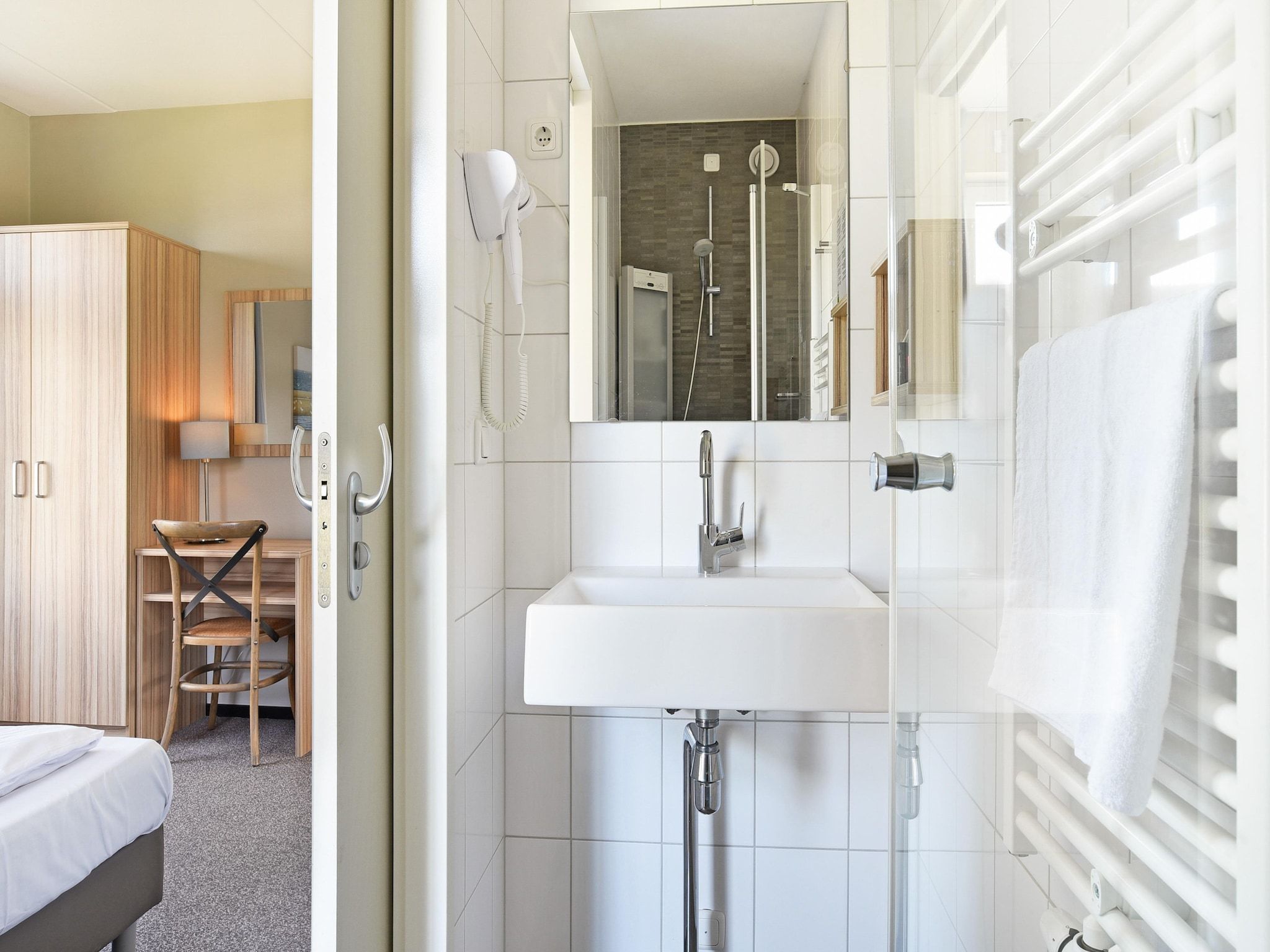 De badkamer van Strand Resort Nieuwvliet-Bad 10 in Nieuwvliet