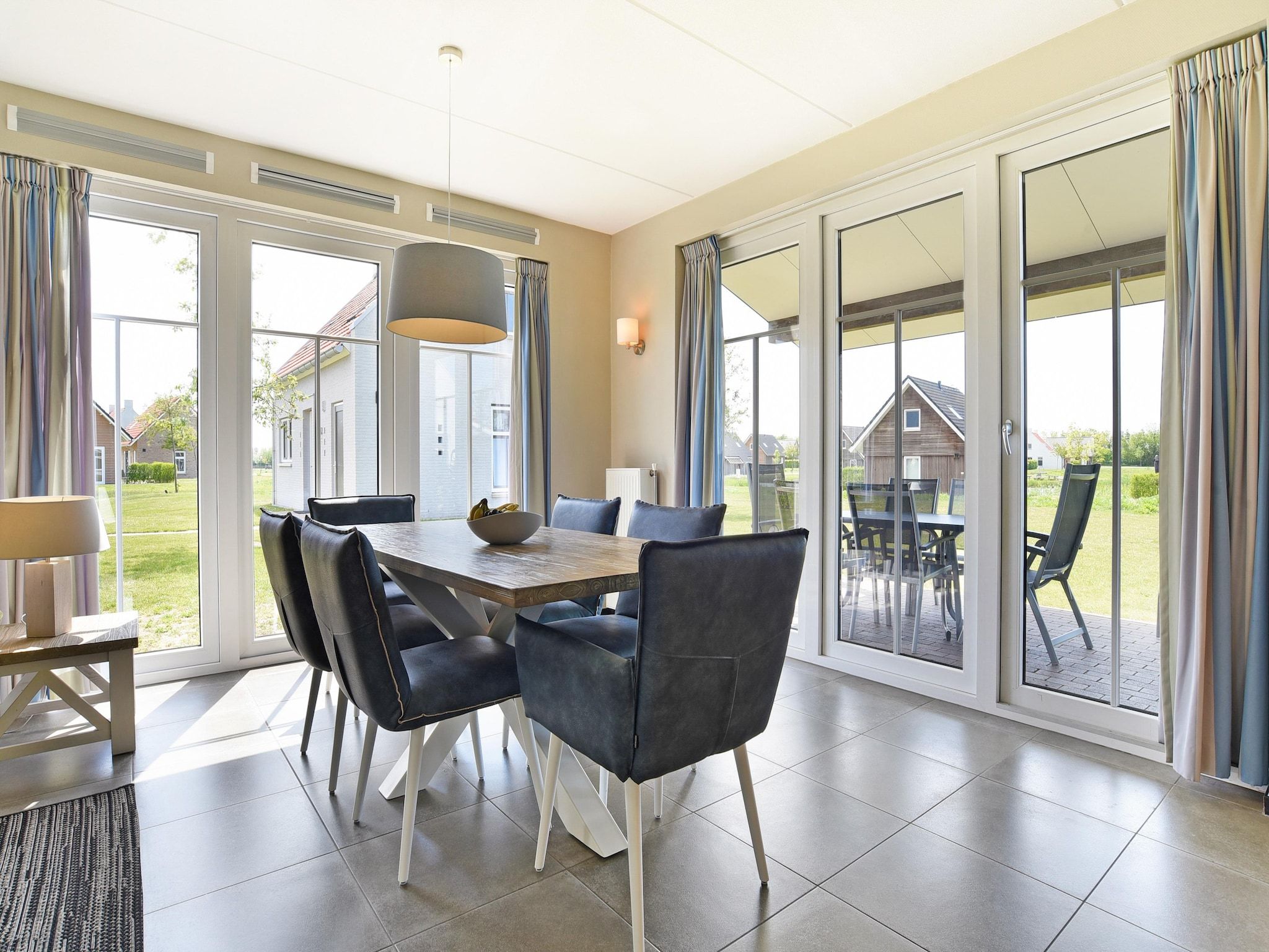 De woonkamer van Strand Resort Nieuwvliet-Bad 10 in Nieuwvliet