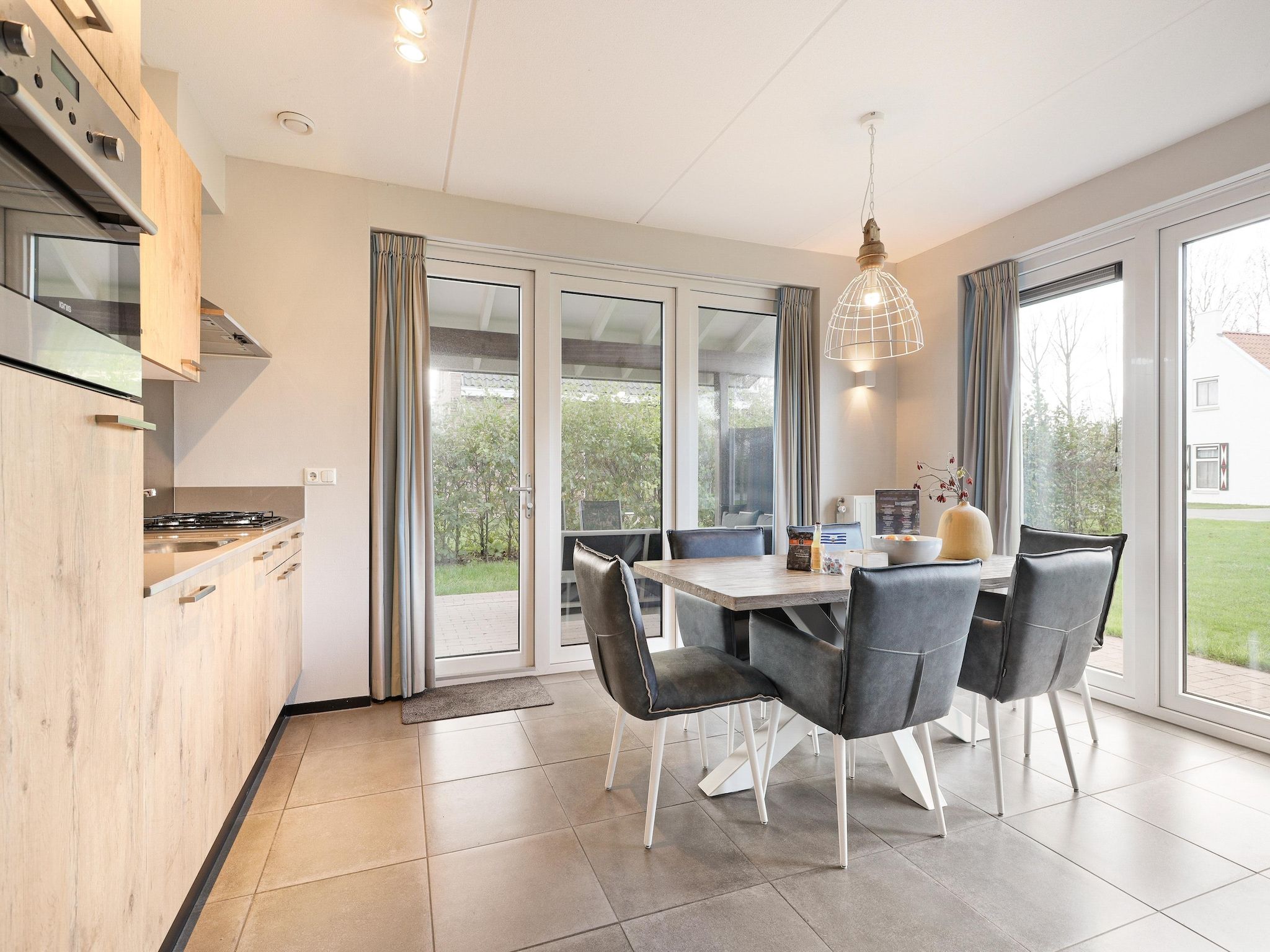 De keuken van Strand Resort Nieuwvliet-Bad 10 in Nieuwvliet