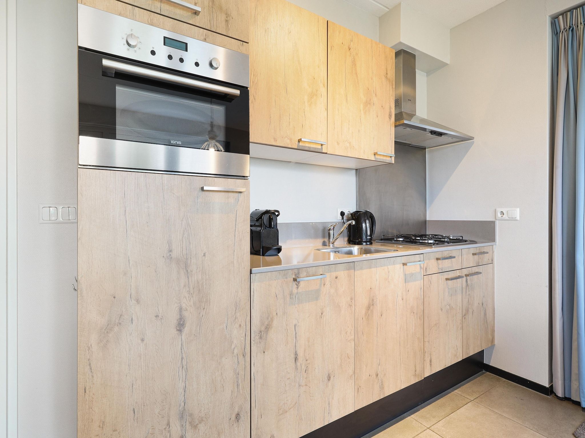 De keuken van Strand Resort Nieuwvliet-Bad 10 in Nieuwvliet