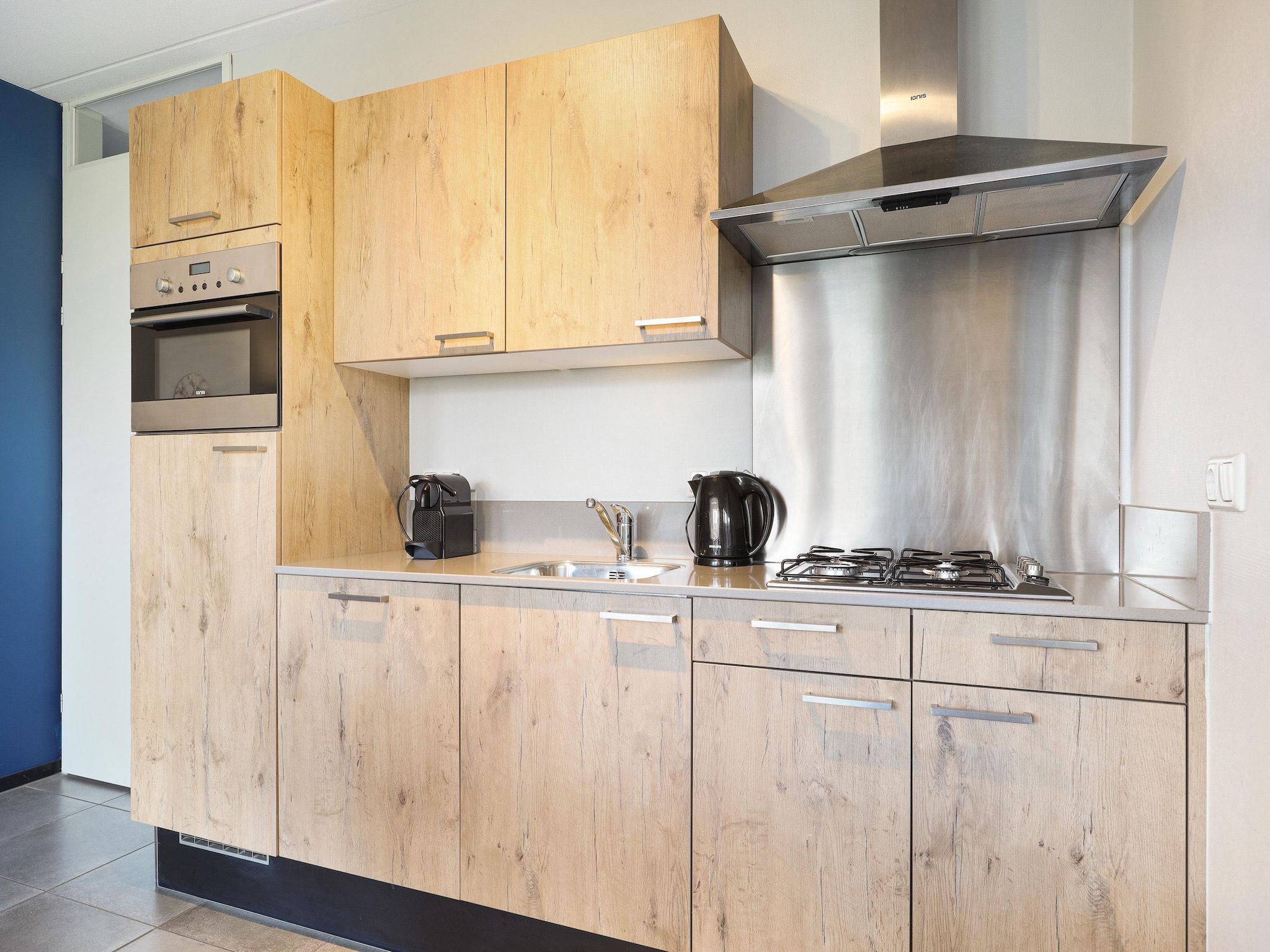 De keuken van Strand Resort Nieuwvliet-Bad 10 in Nieuwvliet