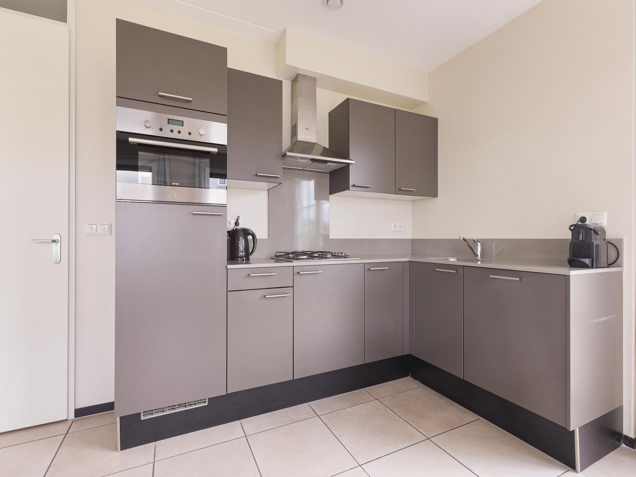 De keuken van Strand Resort Nieuwvliet-Bad 11 in Nieuwvliet