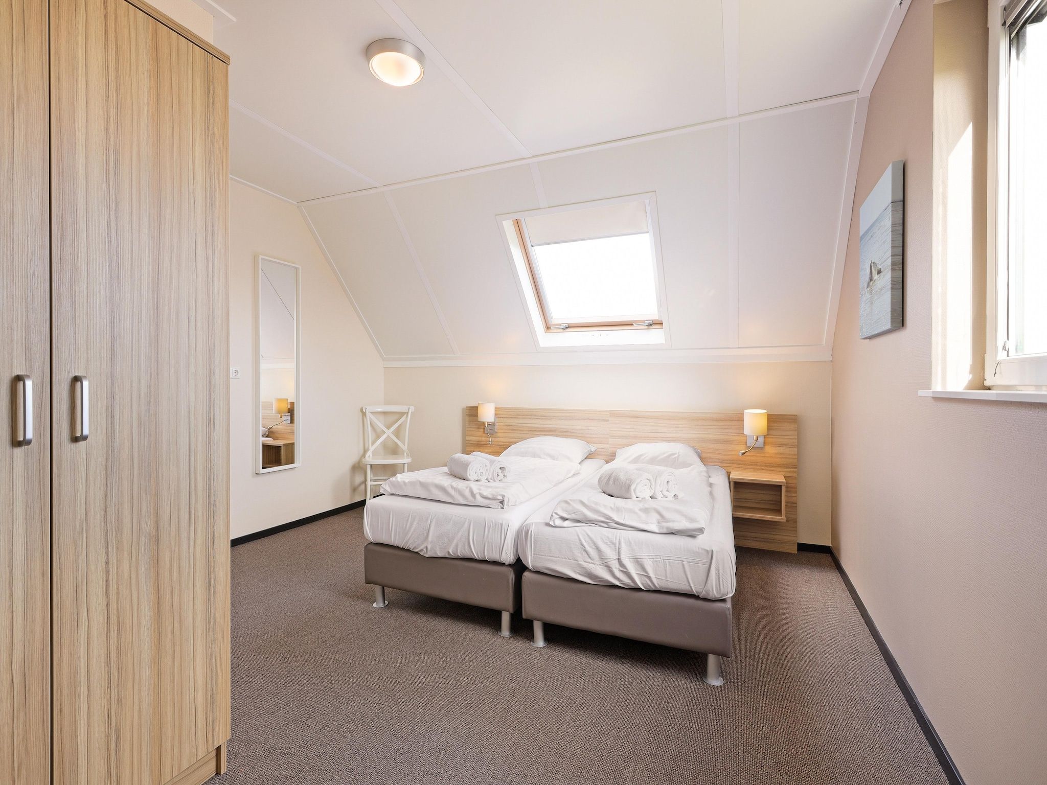 Een slaapkamer van Strand Resort Nieuwvliet-Bad 11 in Nieuwvliet