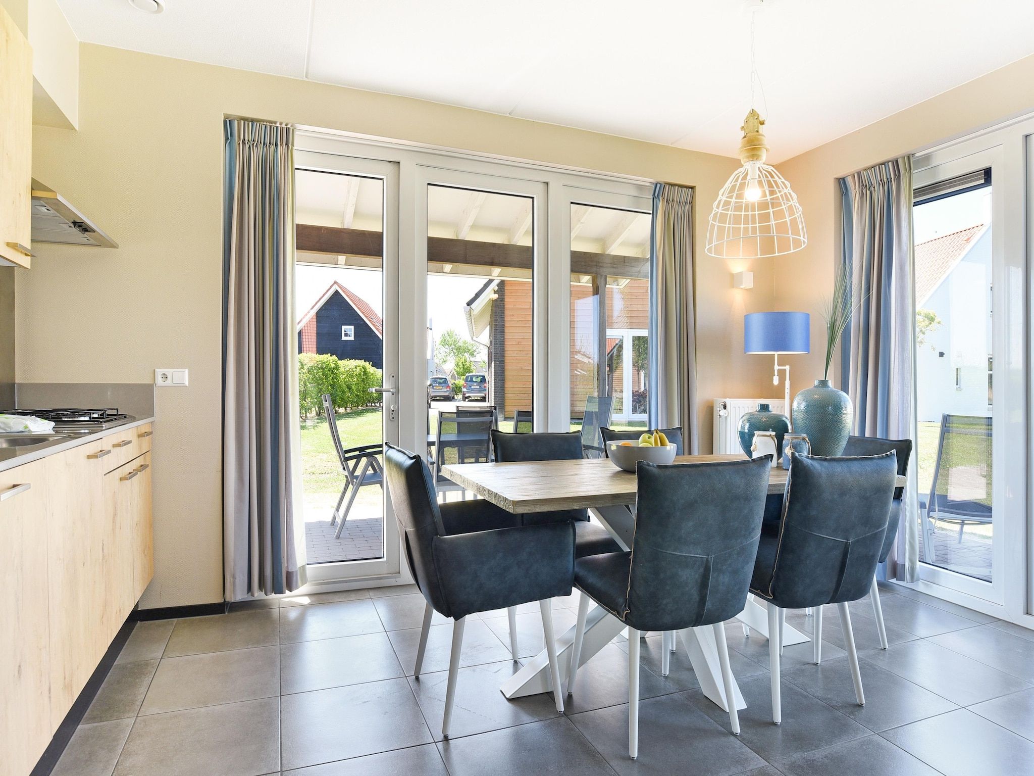 De keuken van Strand Resort Nieuwvliet-Bad 11 in Nieuwvliet