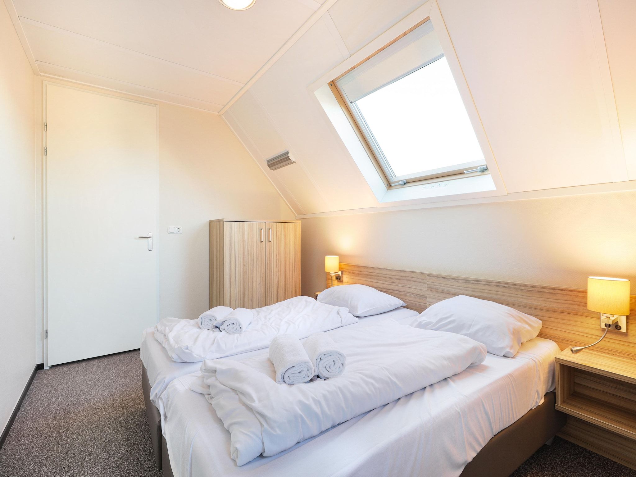 Een slaapkamer van Strand Resort Nieuwvliet-Bad 12 in Nieuwvliet