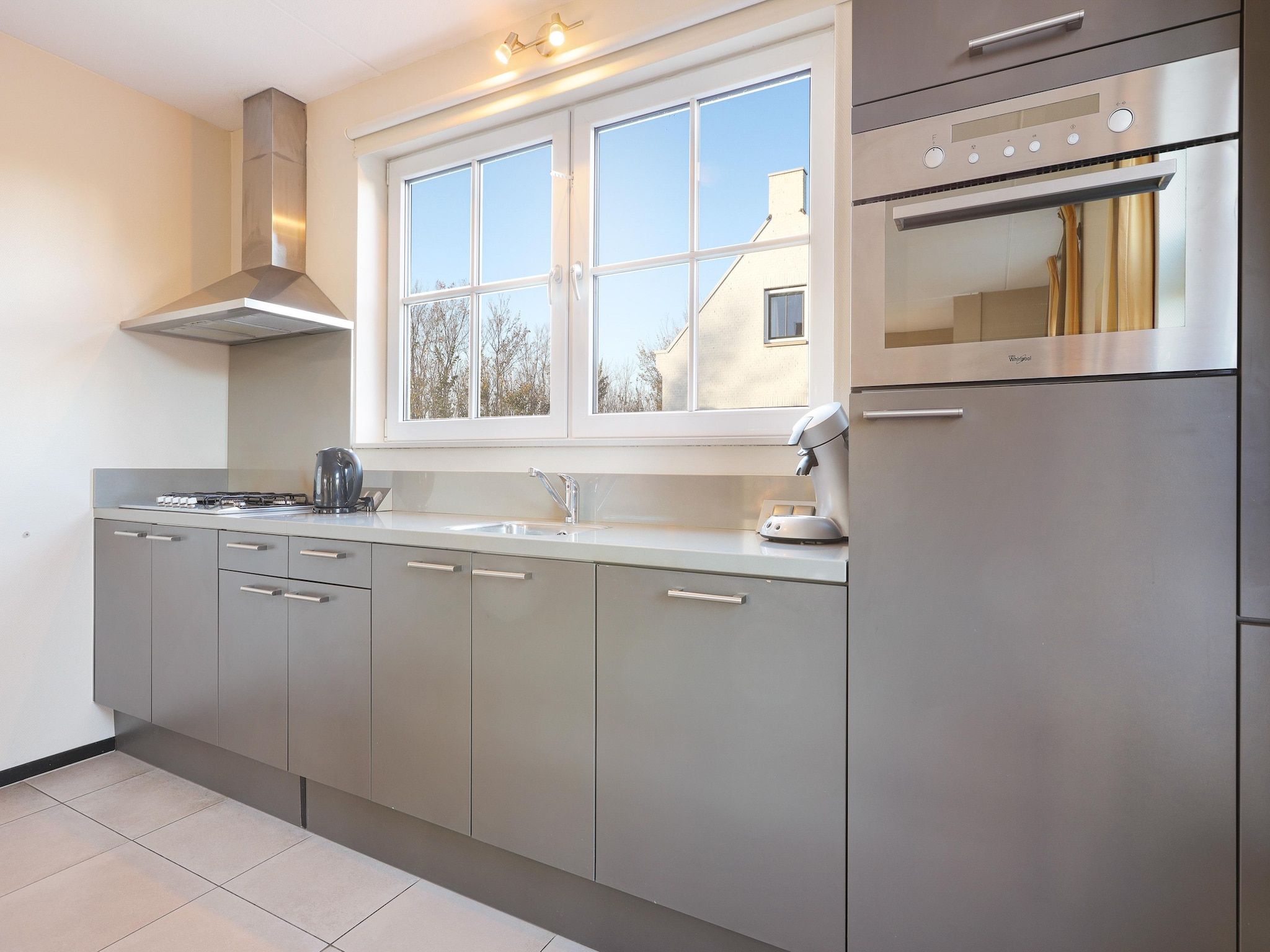 De keuken van Strand Resort Nieuwvliet-Bad 12 in Nieuwvliet