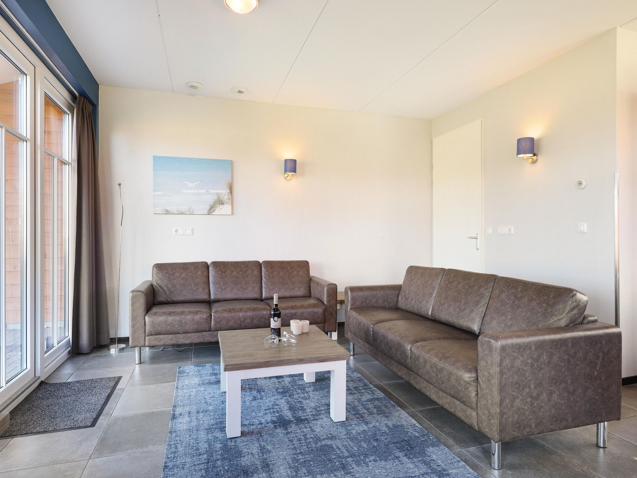 De woonkamer van Strand Resort Nieuwvliet-Bad 13 in Nieuwvliet