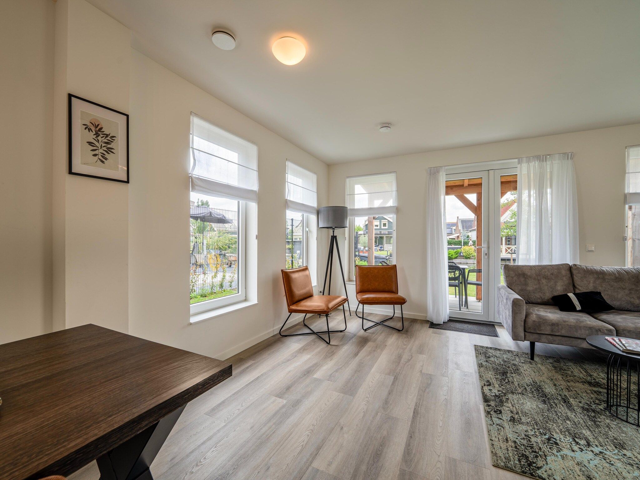 De woonkamer van Kuifduiker 115 in Simonshaven