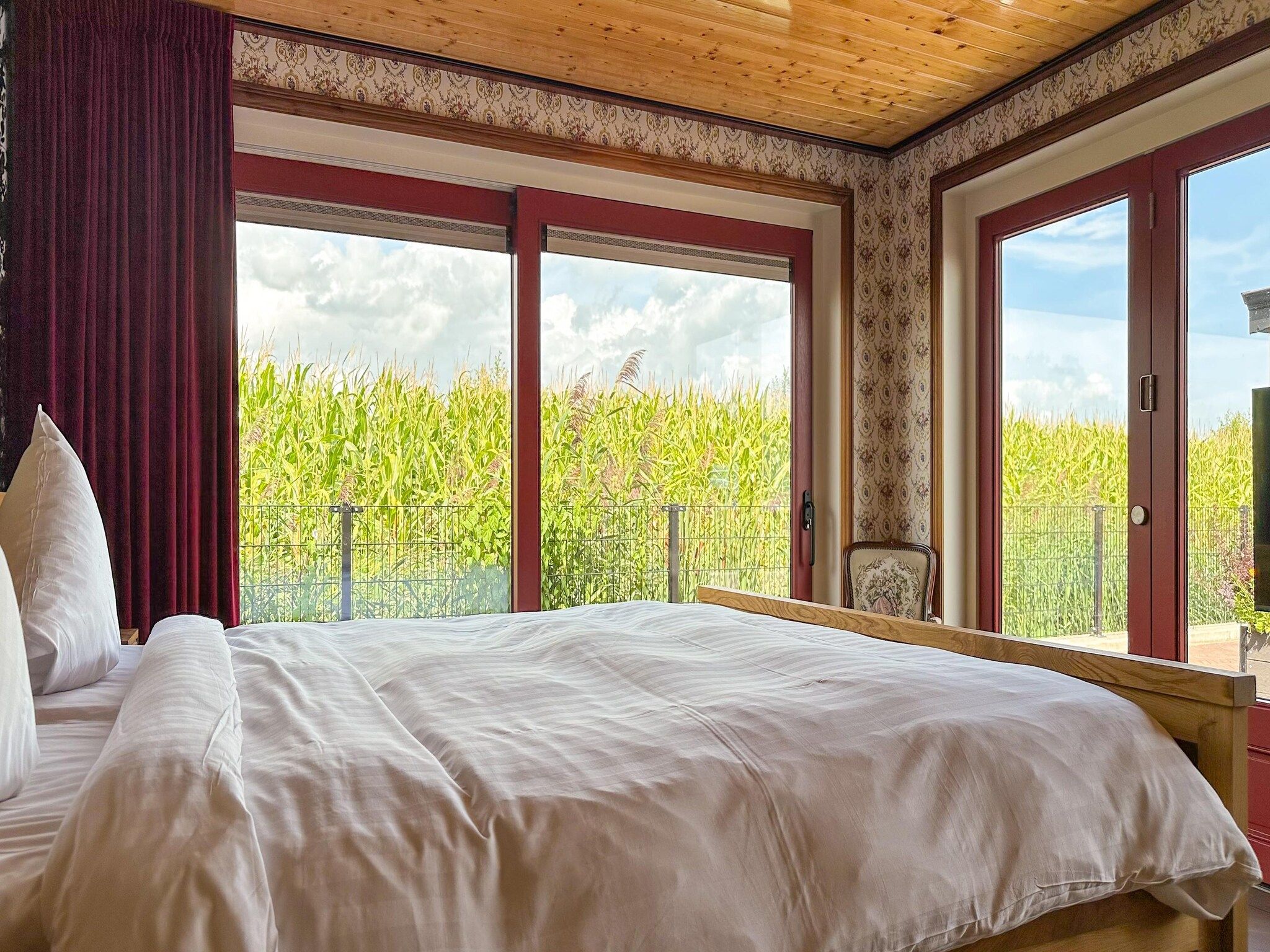 Een slaapkamer van Oane's Huske in Jistrum / Skûlenboarch