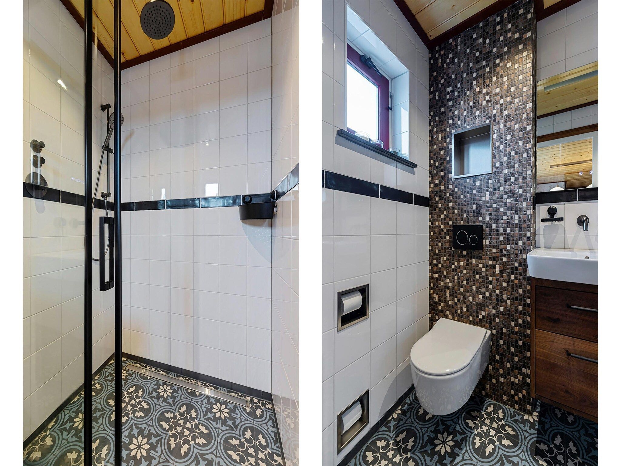 De badkamer van It Simmerhuske in Jistrum / Skûlenboarch