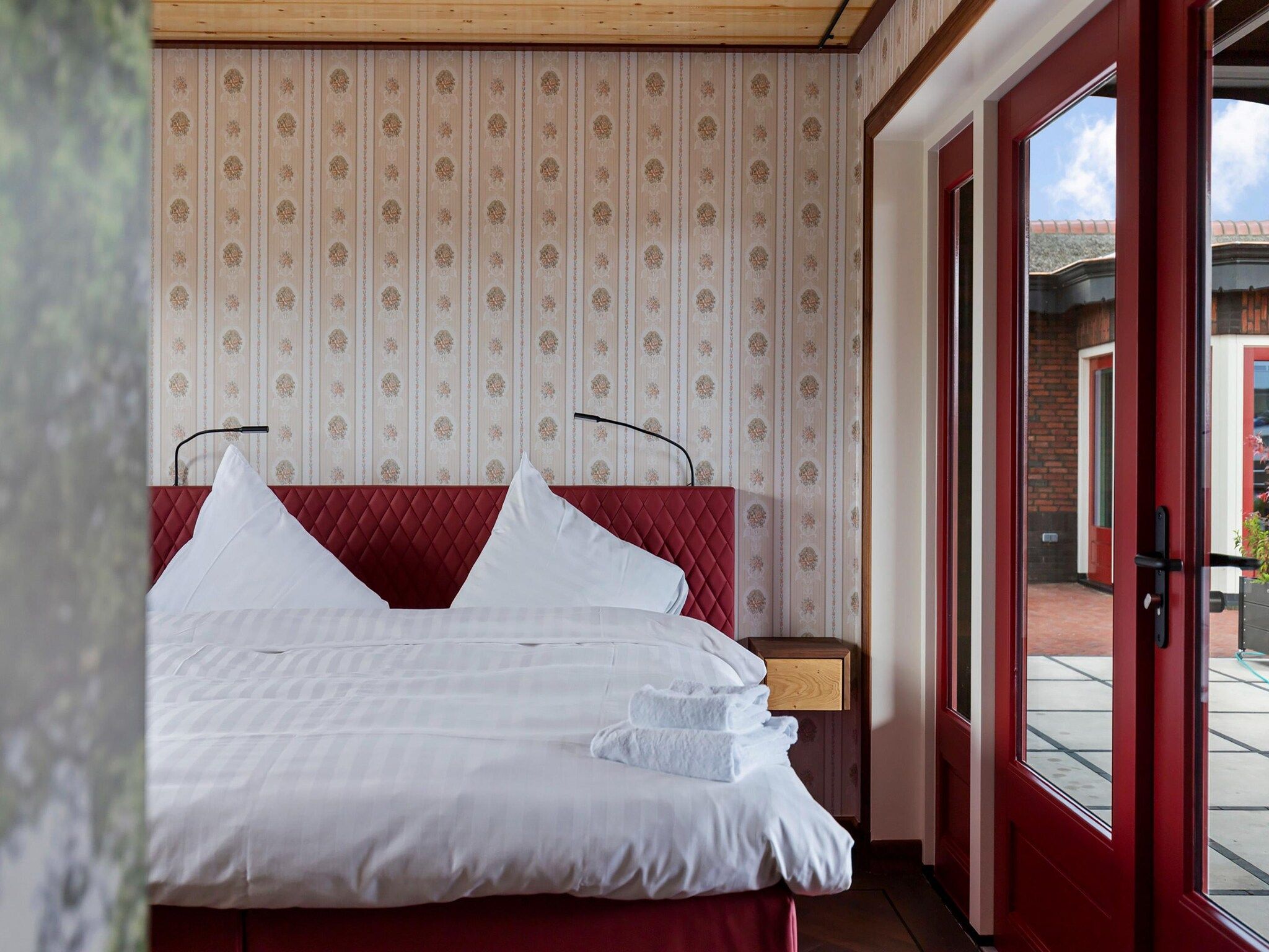 Een slaapkamer van It Simmerhuske in Jistrum / Skûlenboarch