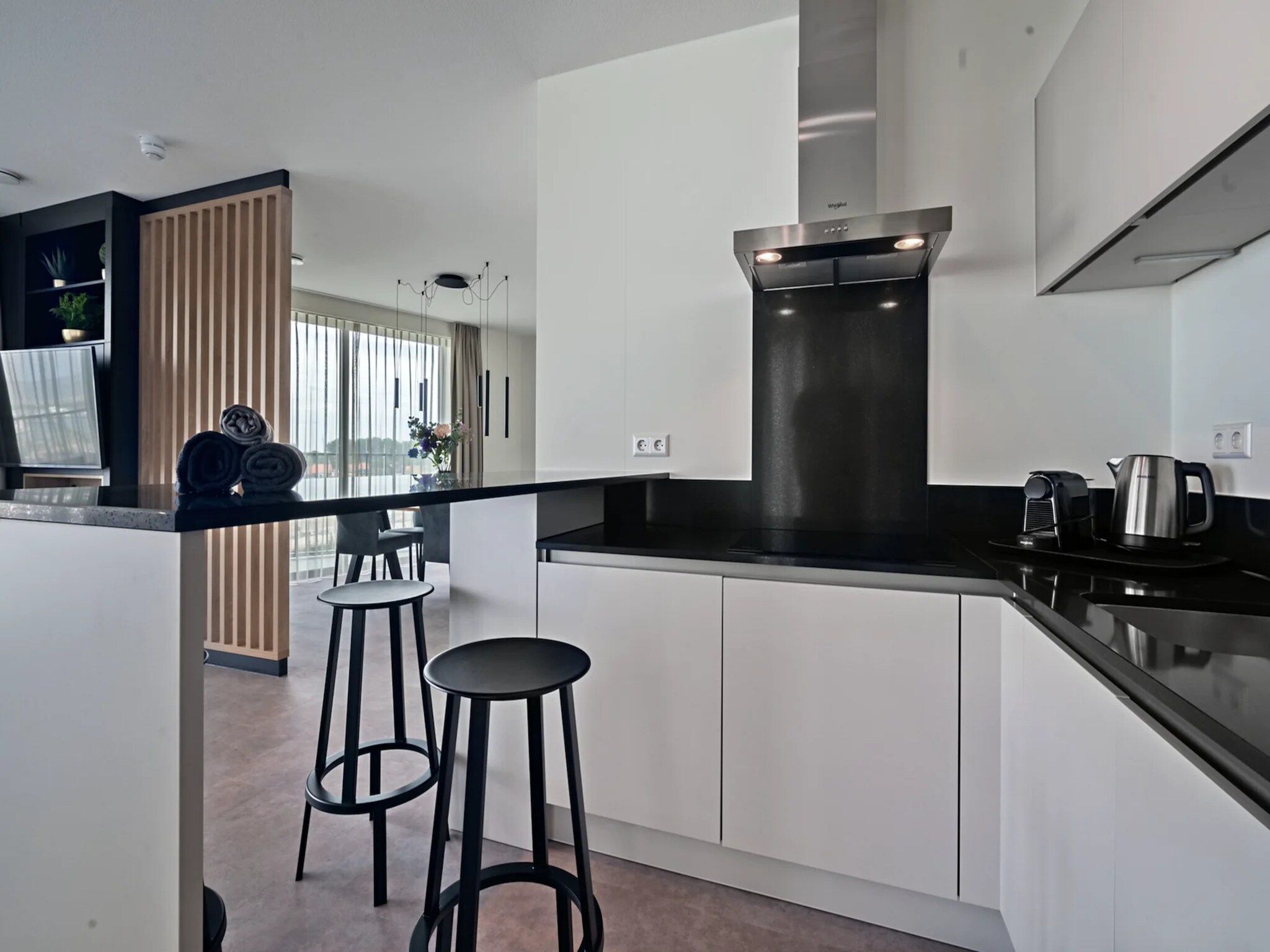 De keuken van Breskens Apartments & Penthouses 10 in Breskens