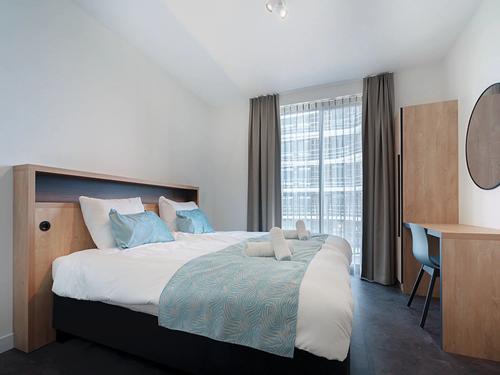Een slaapkamer van Breskens Apartments & Penthouses 10 in Breskens