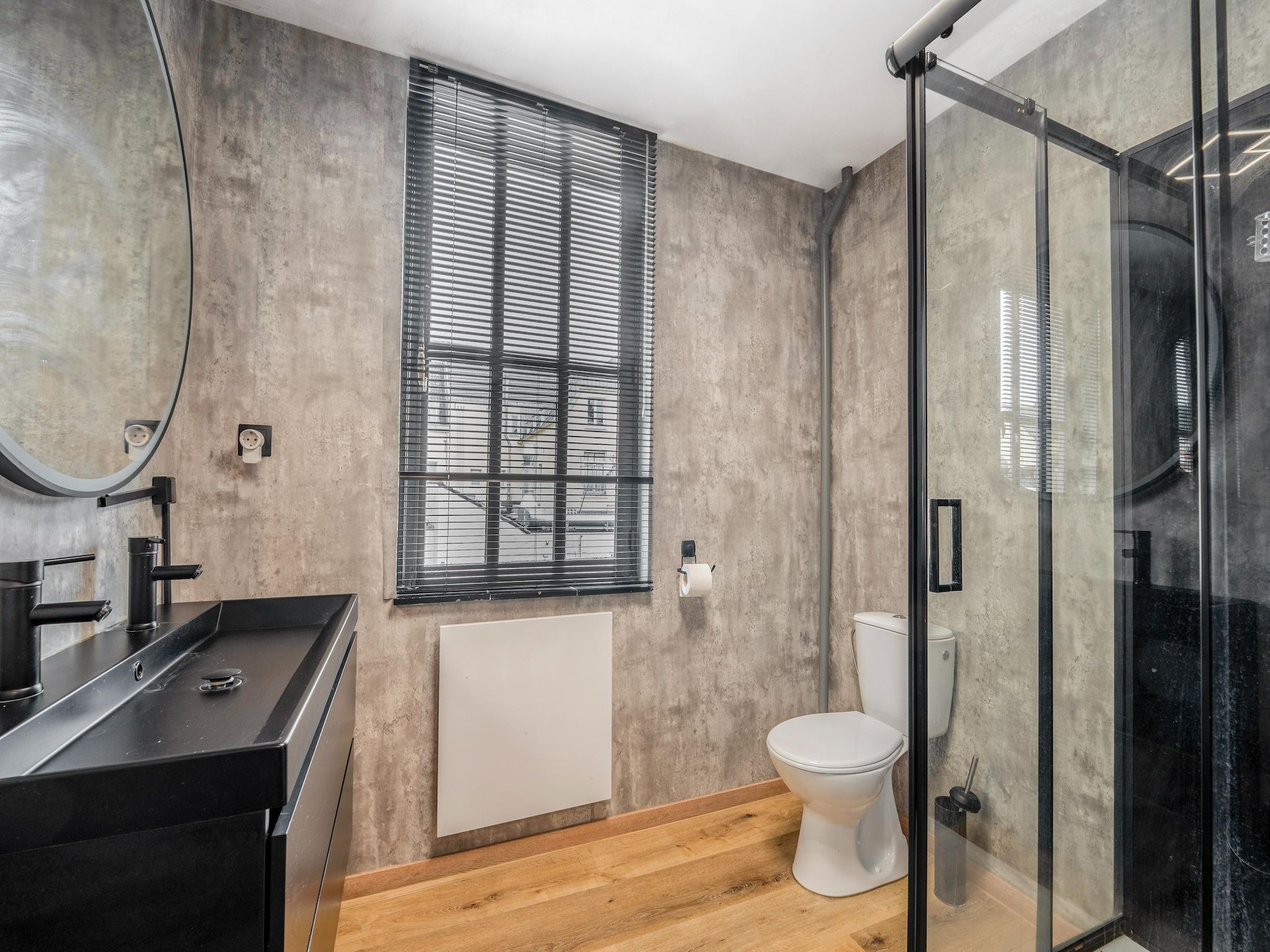 De badkamer van Mergelhuis in Valkenburg