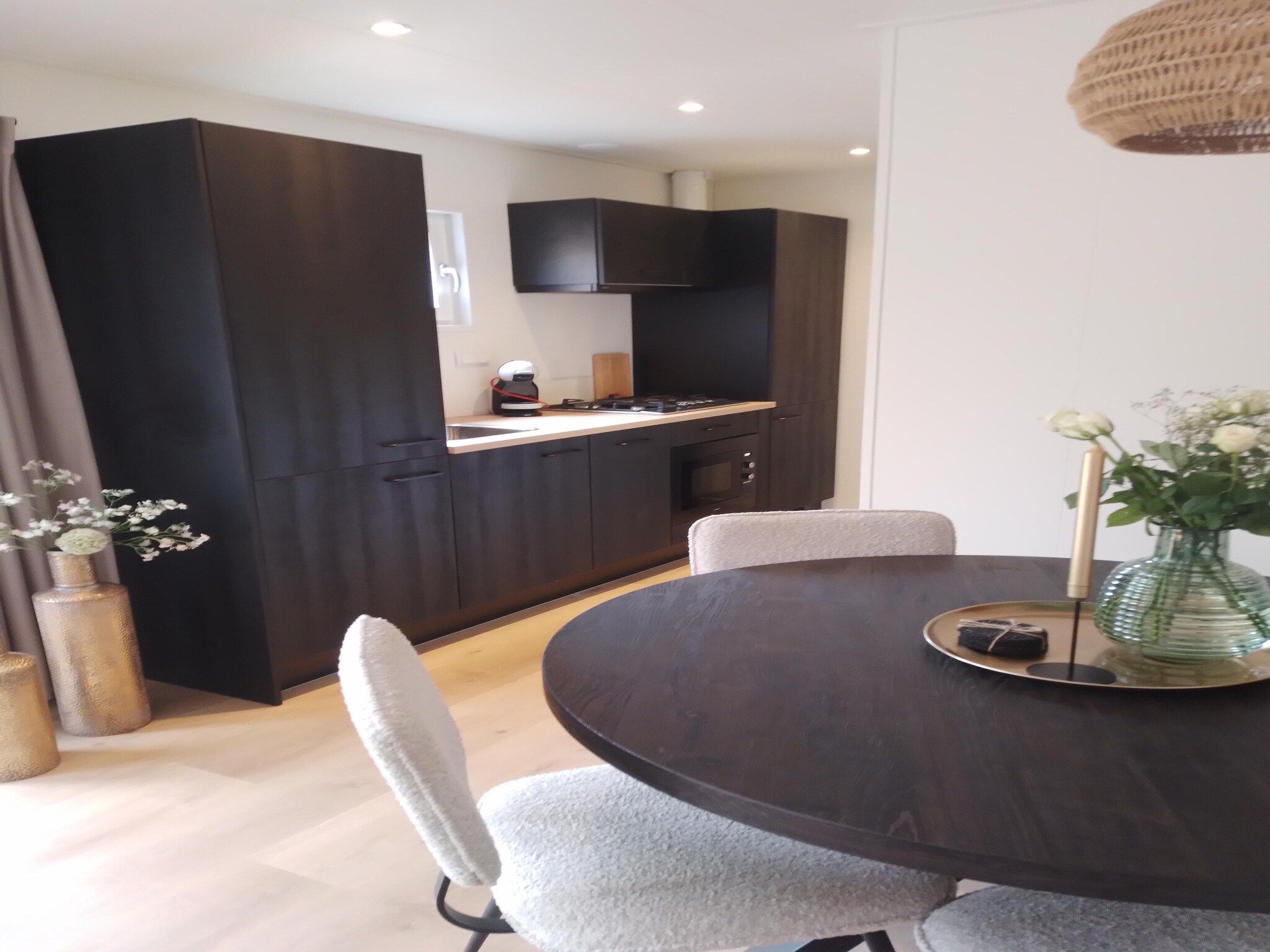 De keuken van Lodge David in Hattemerbroek