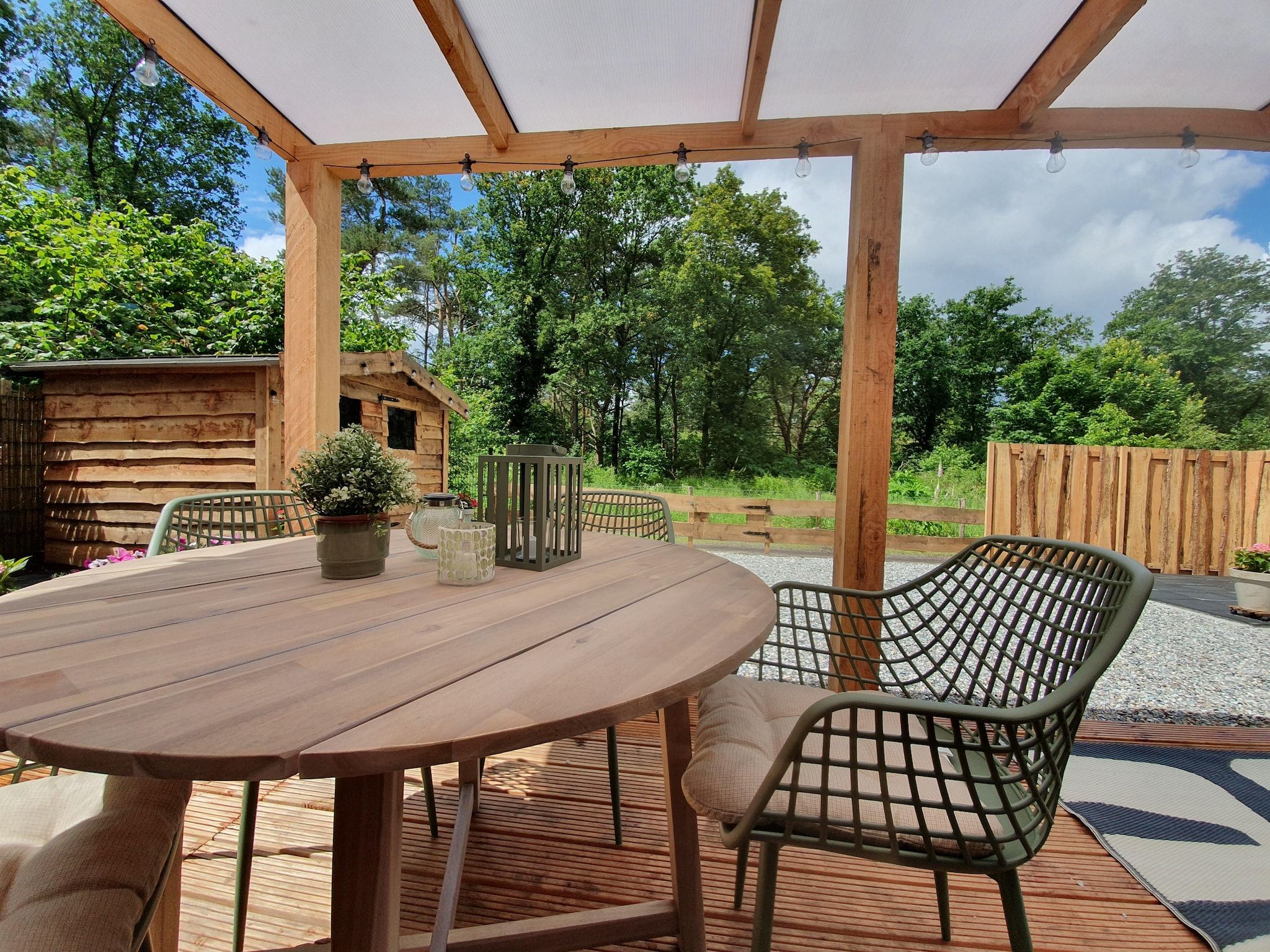 Het uitzicht vanaf Lodge David in Hattemerbroek